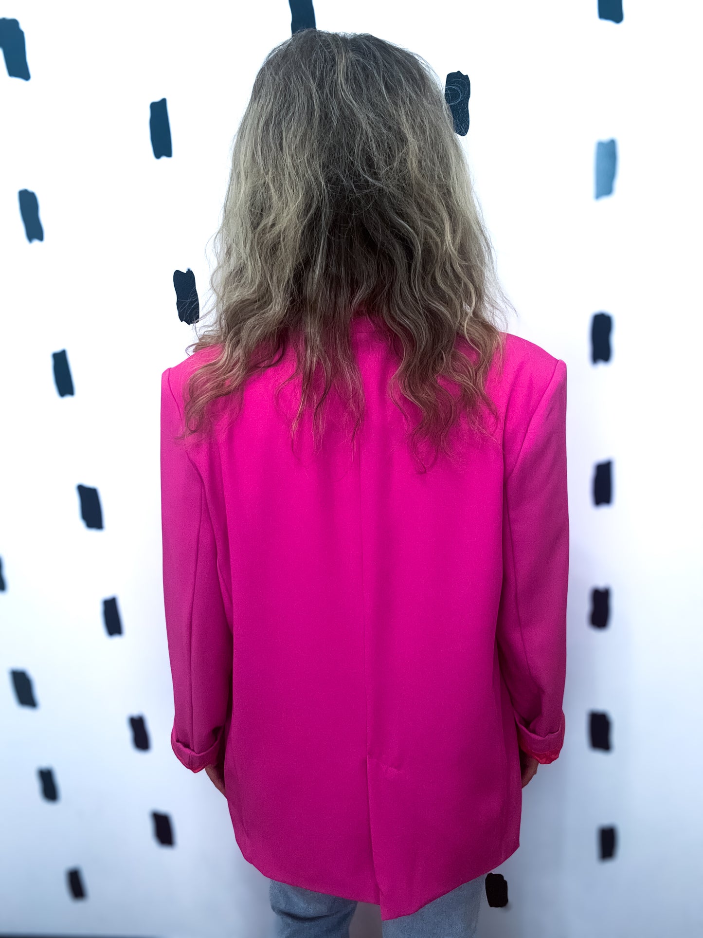 Candy Pink Oversized Blazer