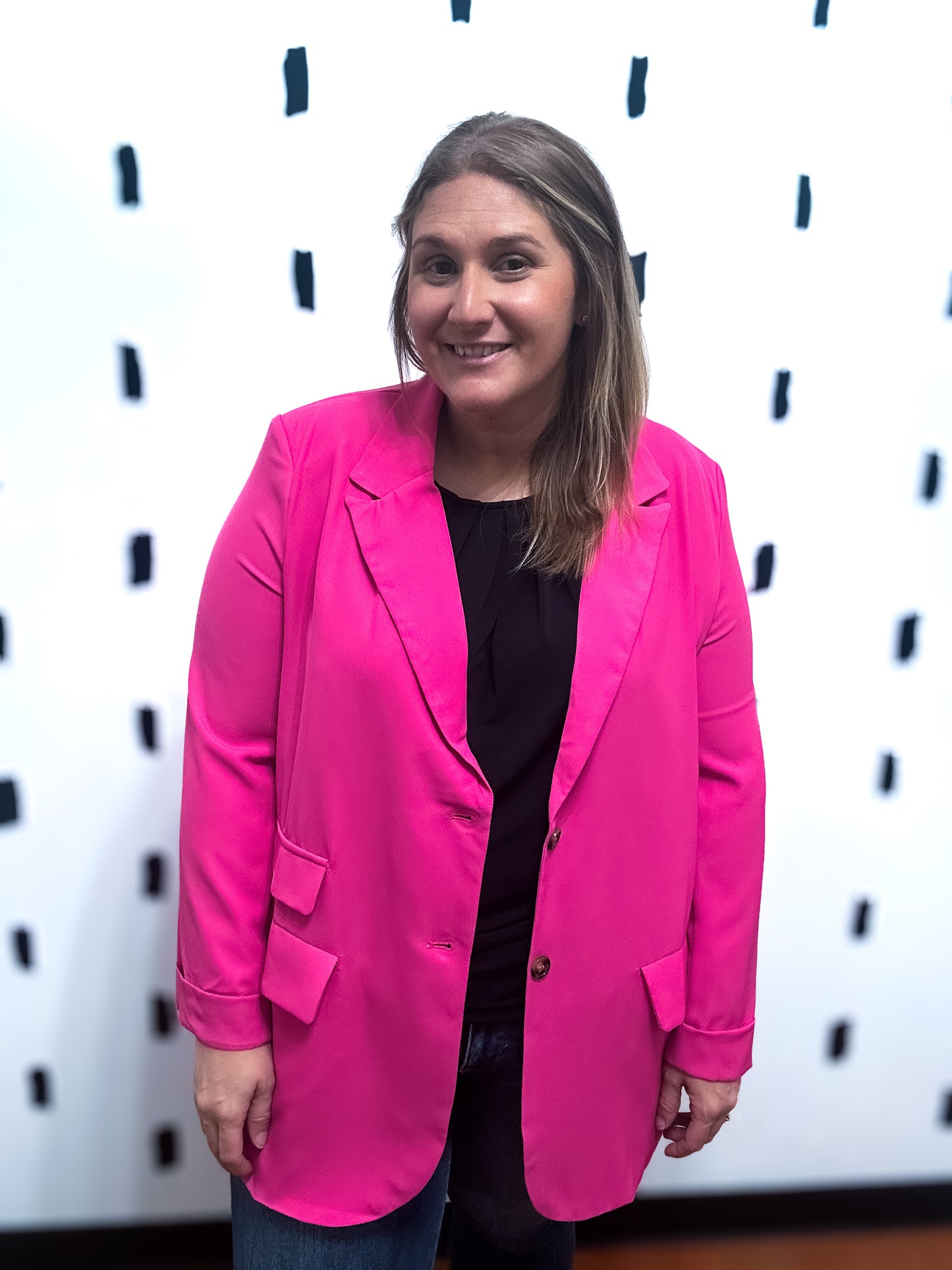 Candy Pink Oversized Blazer