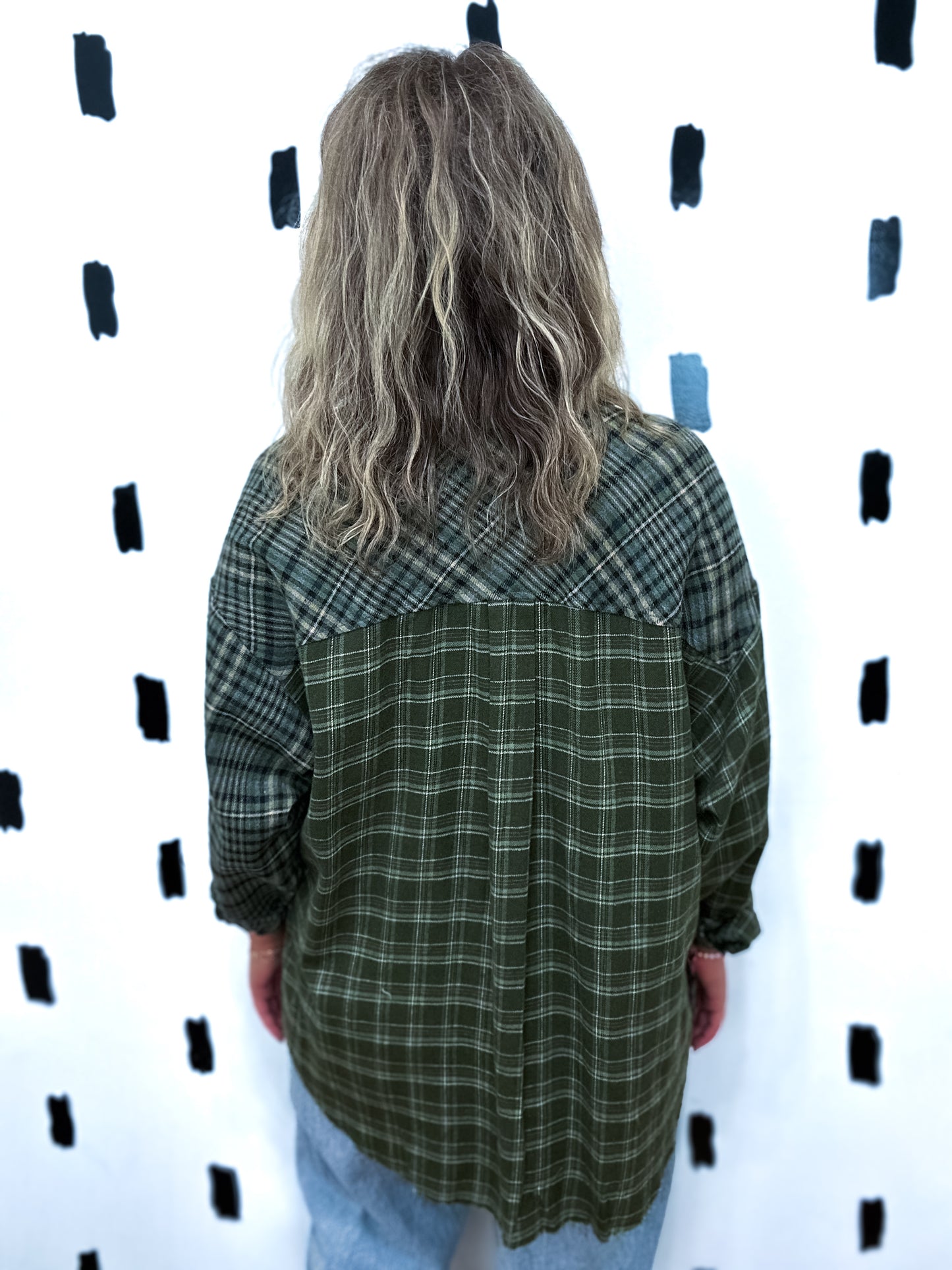 Olive Kambrie Plaid Flannel Shirt
