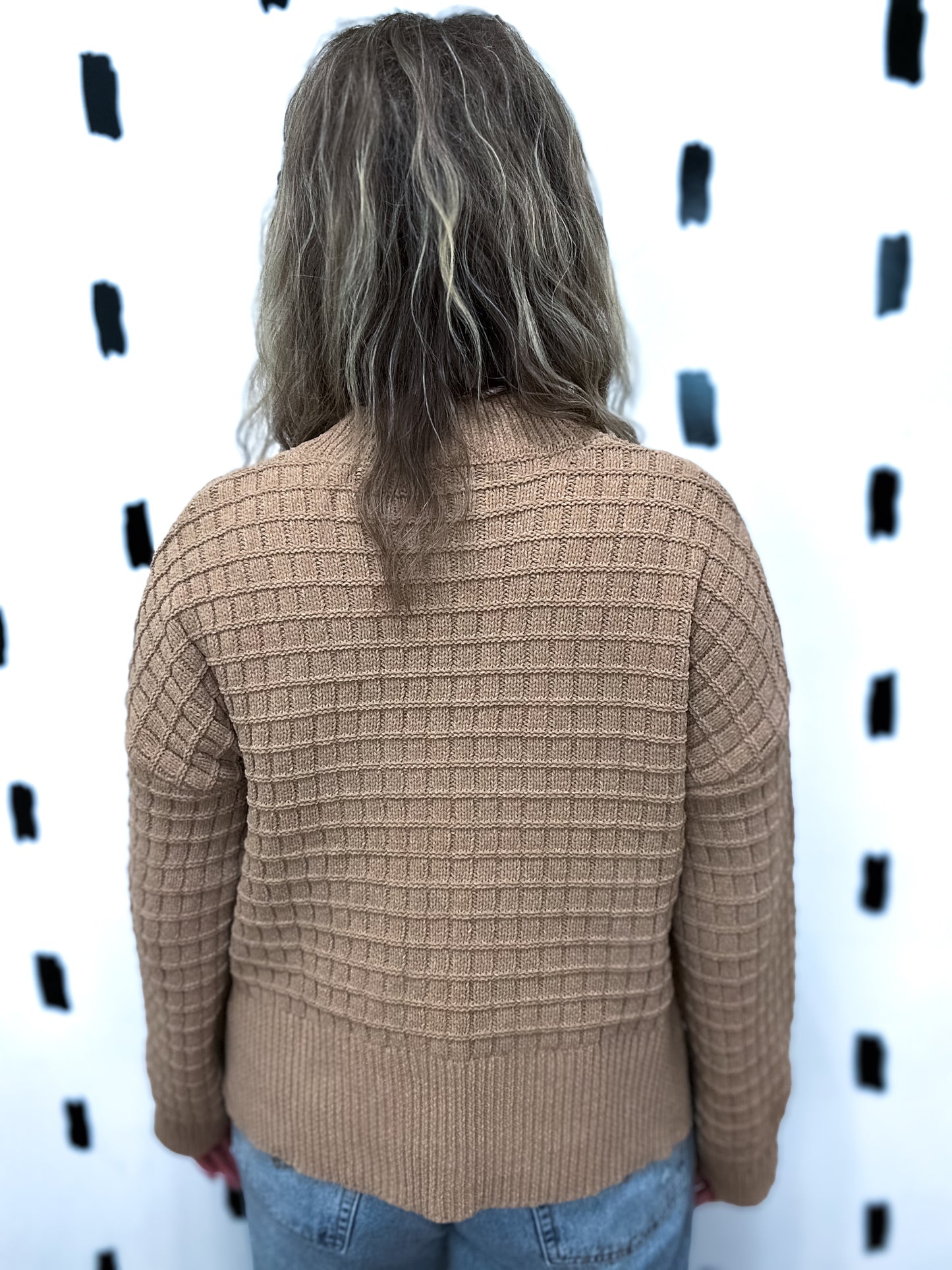 Oversized Textured Knit Sweater
