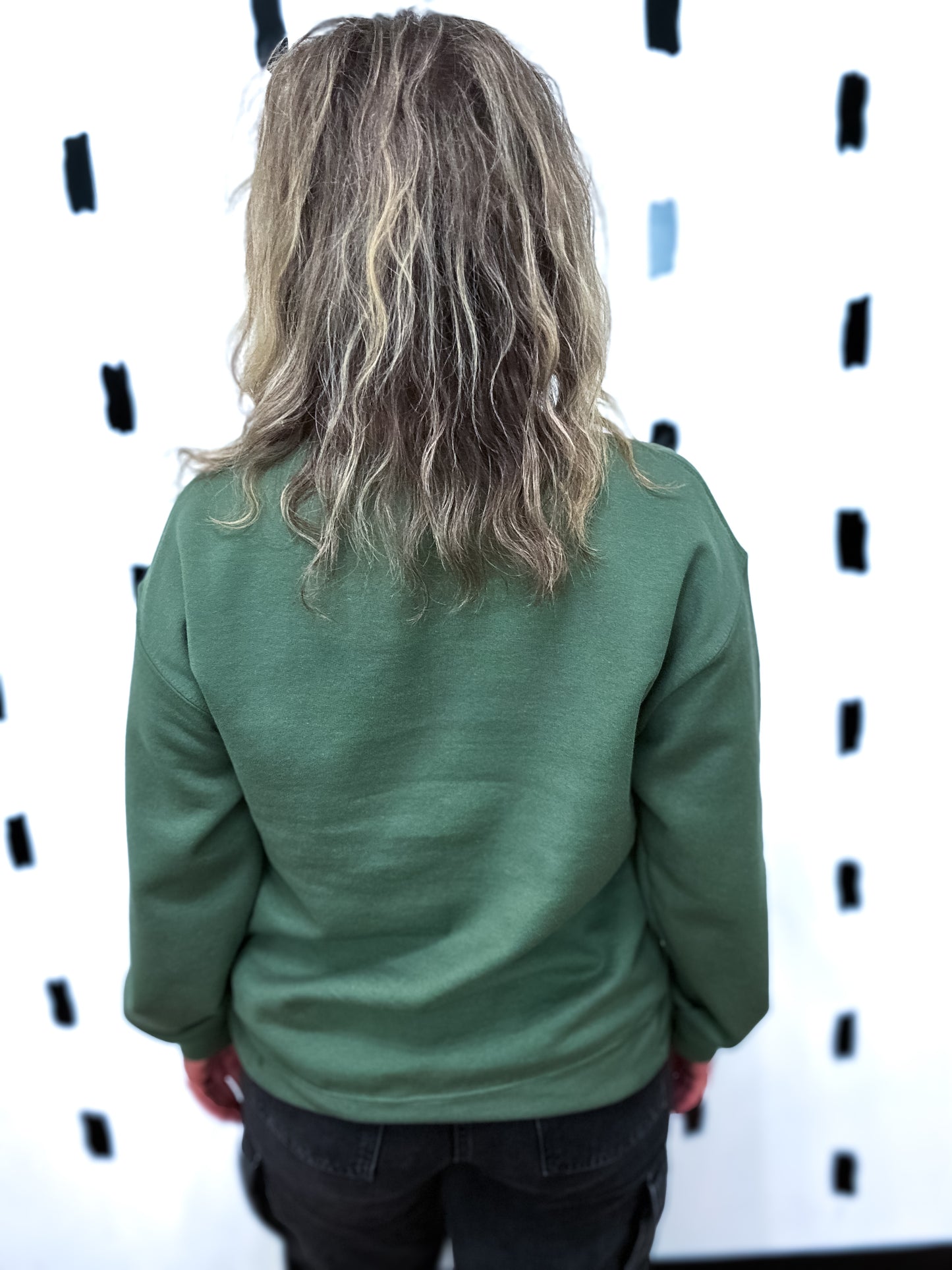 Military Green Homebody Graphic Sweatshirt