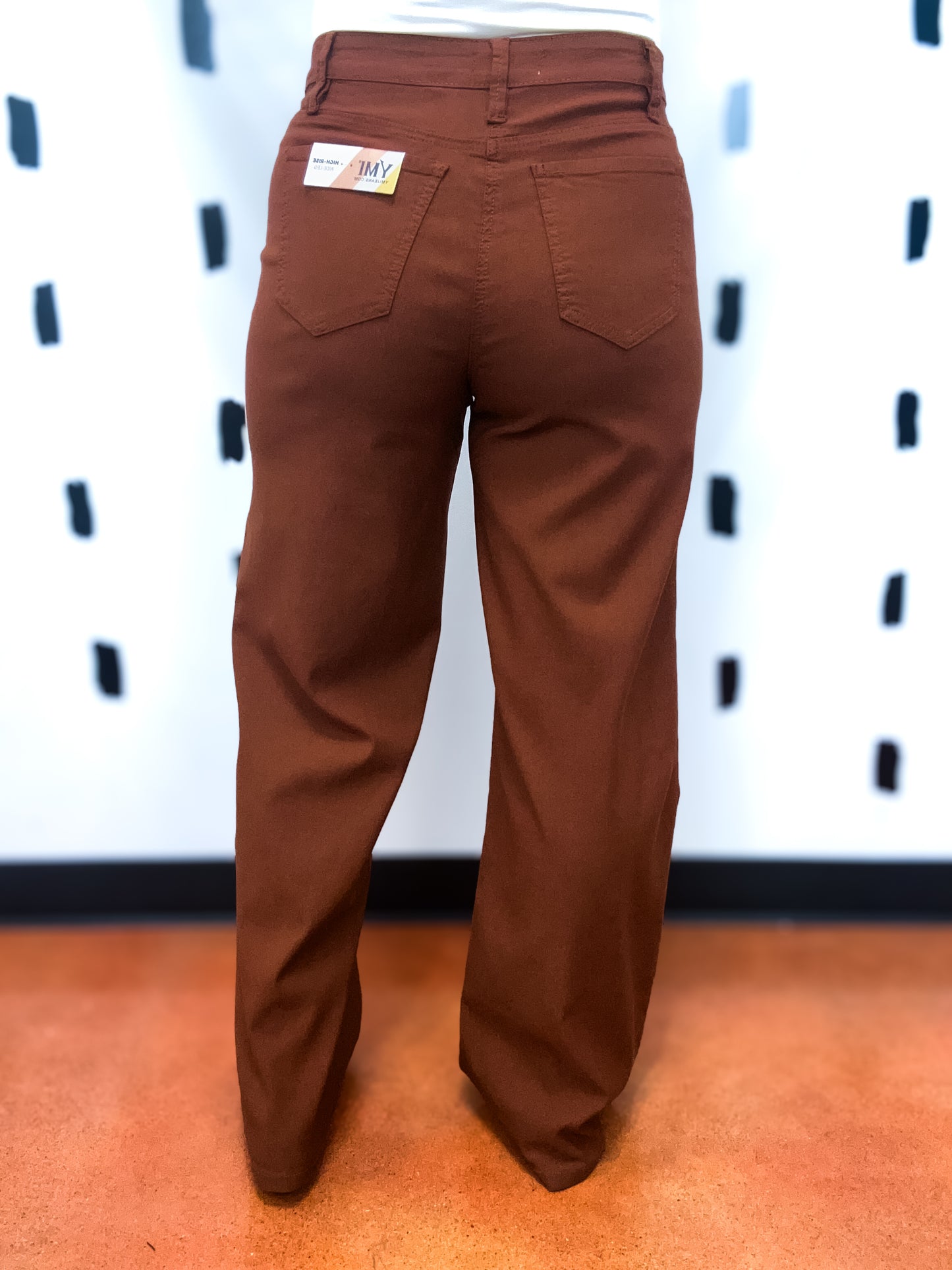 Copper High Rise Wide Leg Pants