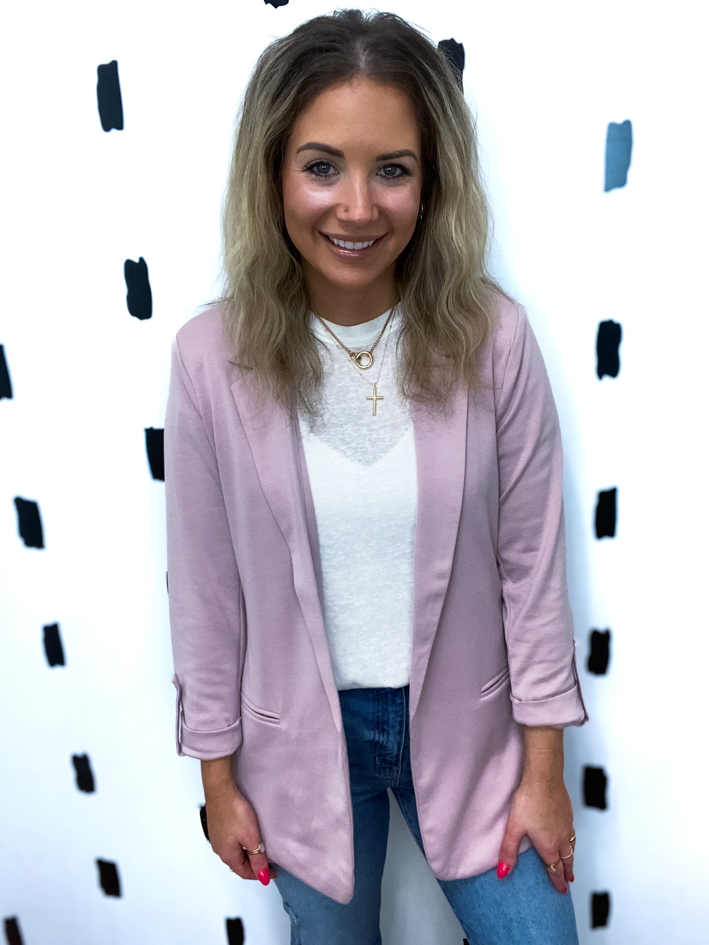 Violet Ponte Blazer