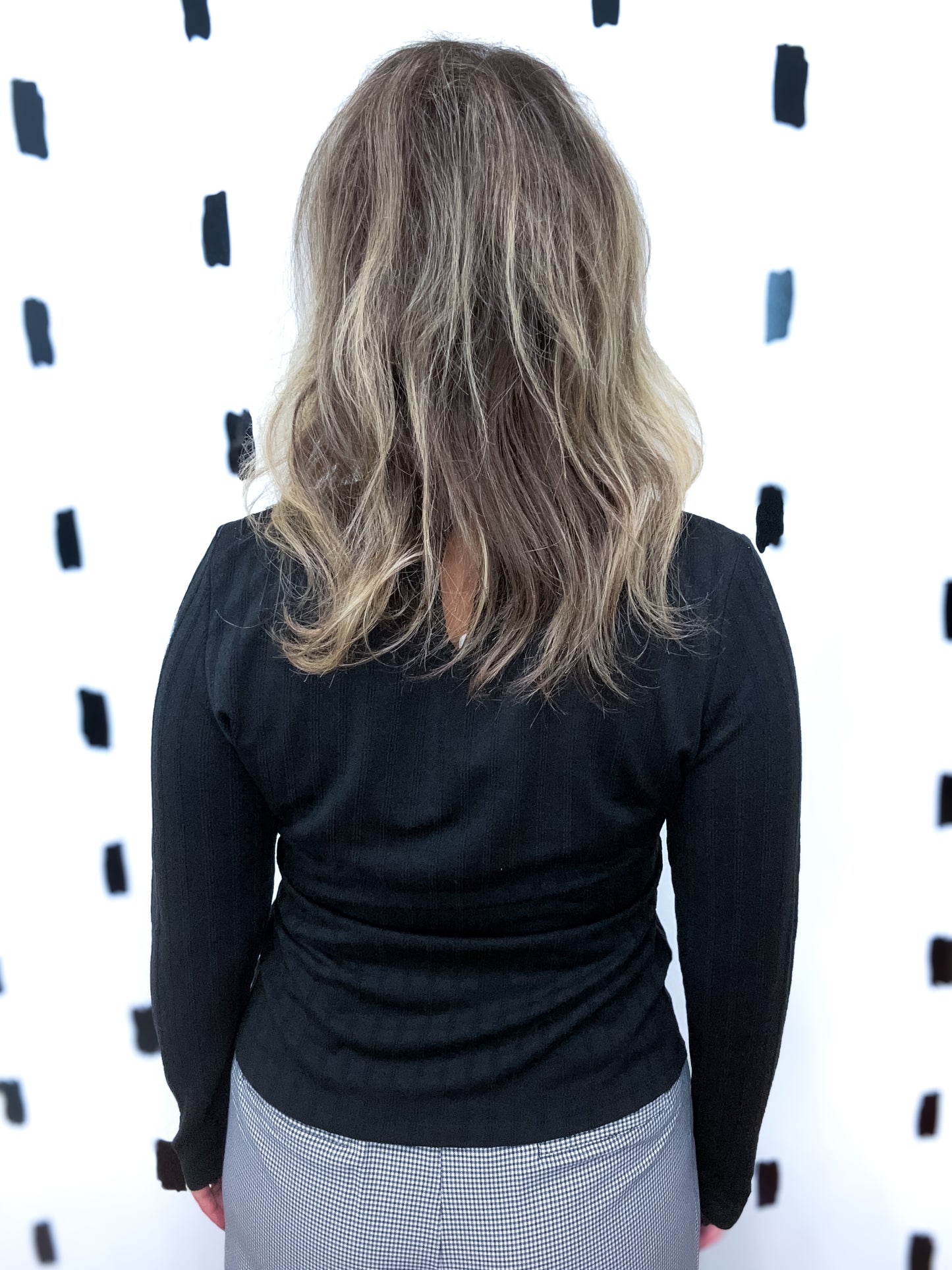 Lace Mock Neck Long Sleeve Top