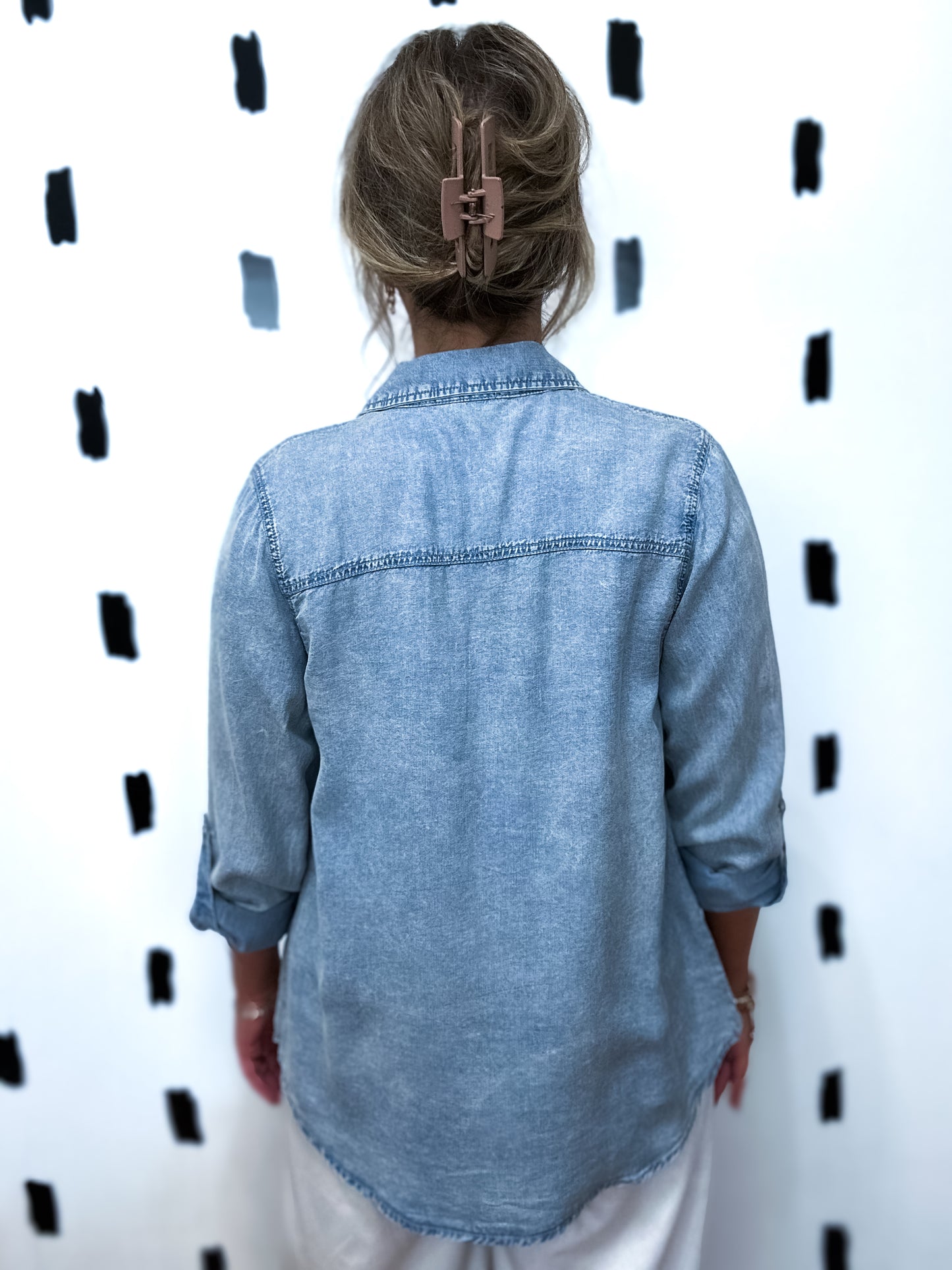 Light Chambray Button Up Shirt