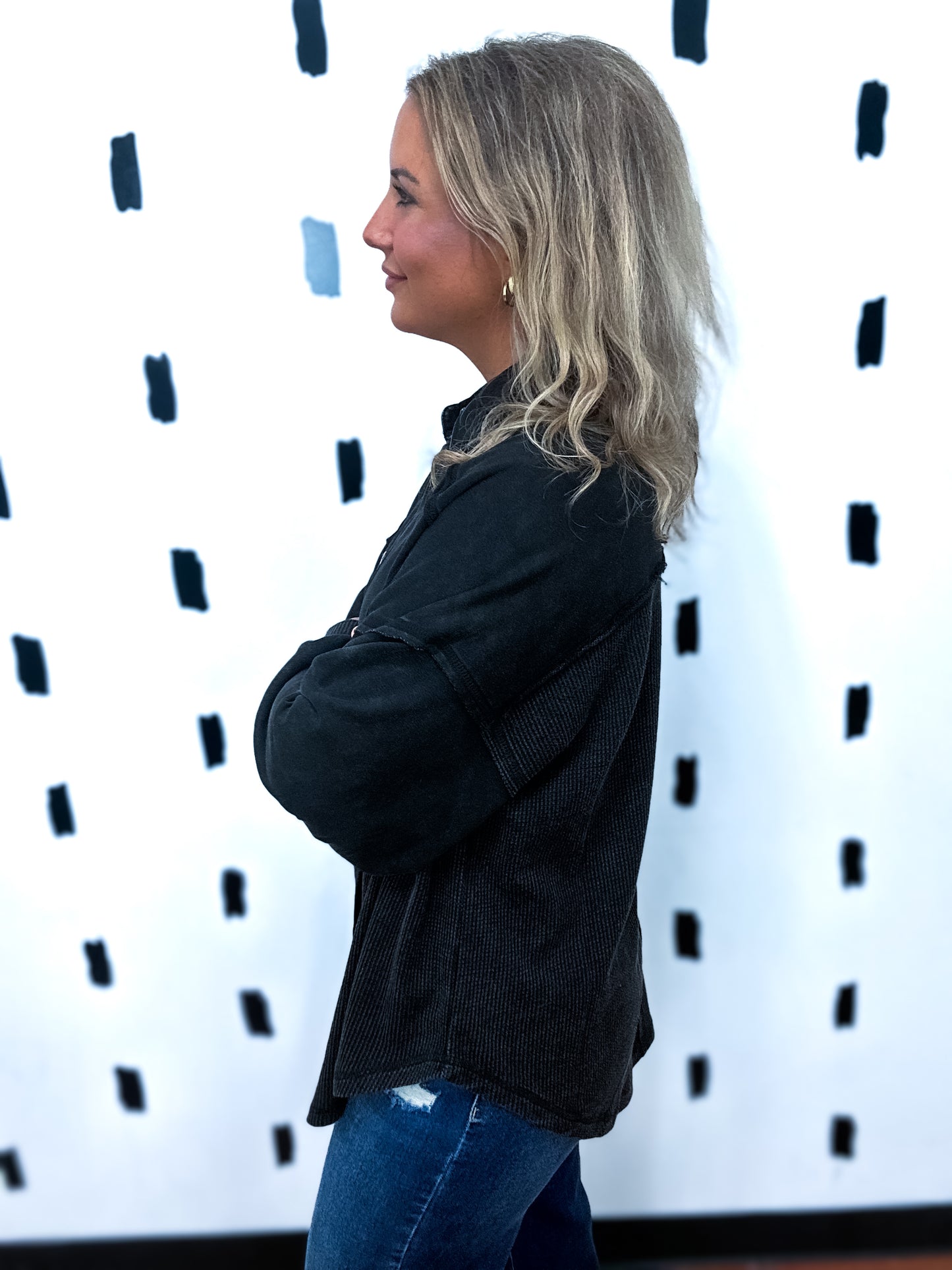 Black Washed Judie Jacket