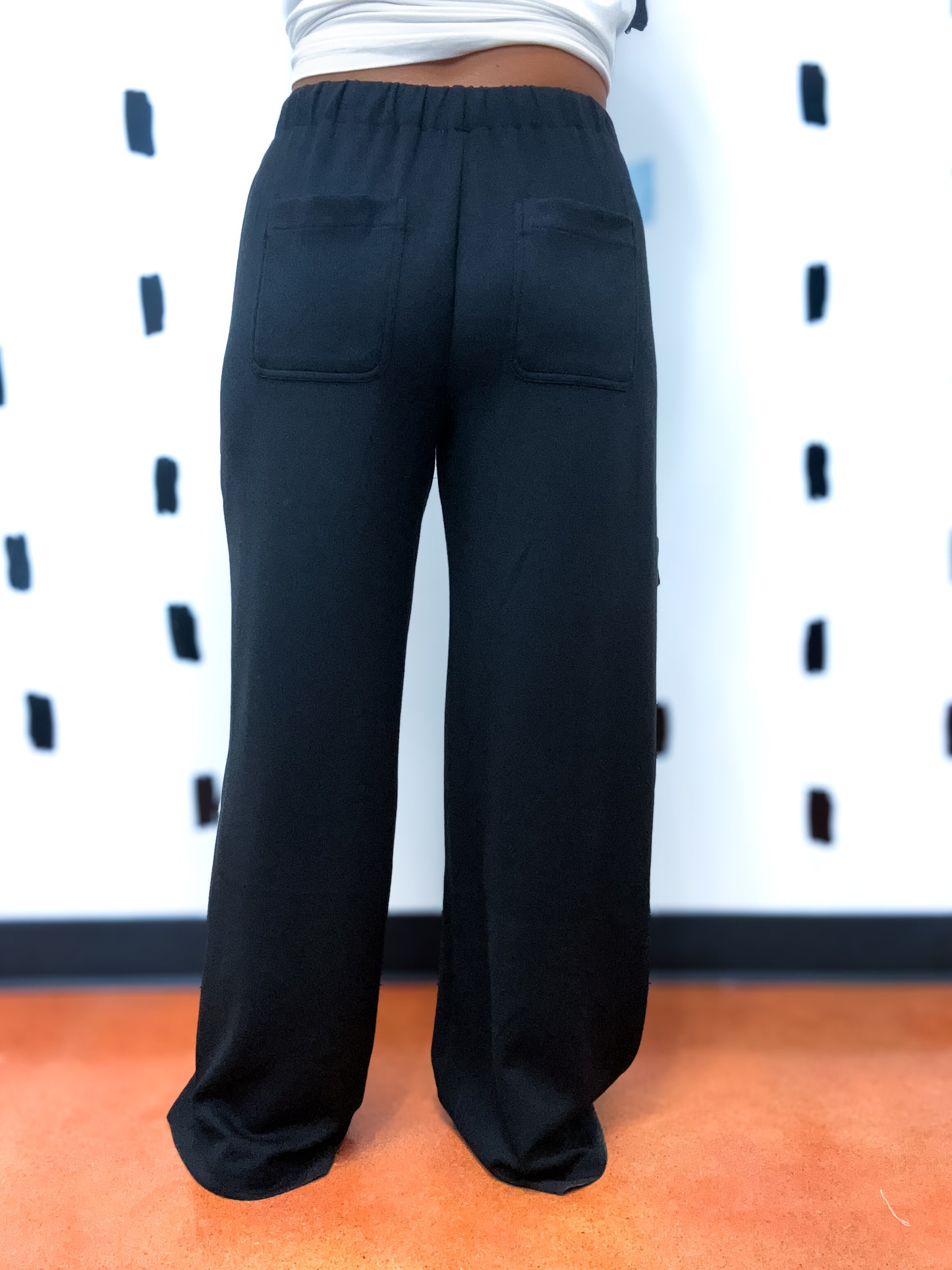 Black Wide Leg Trousers
