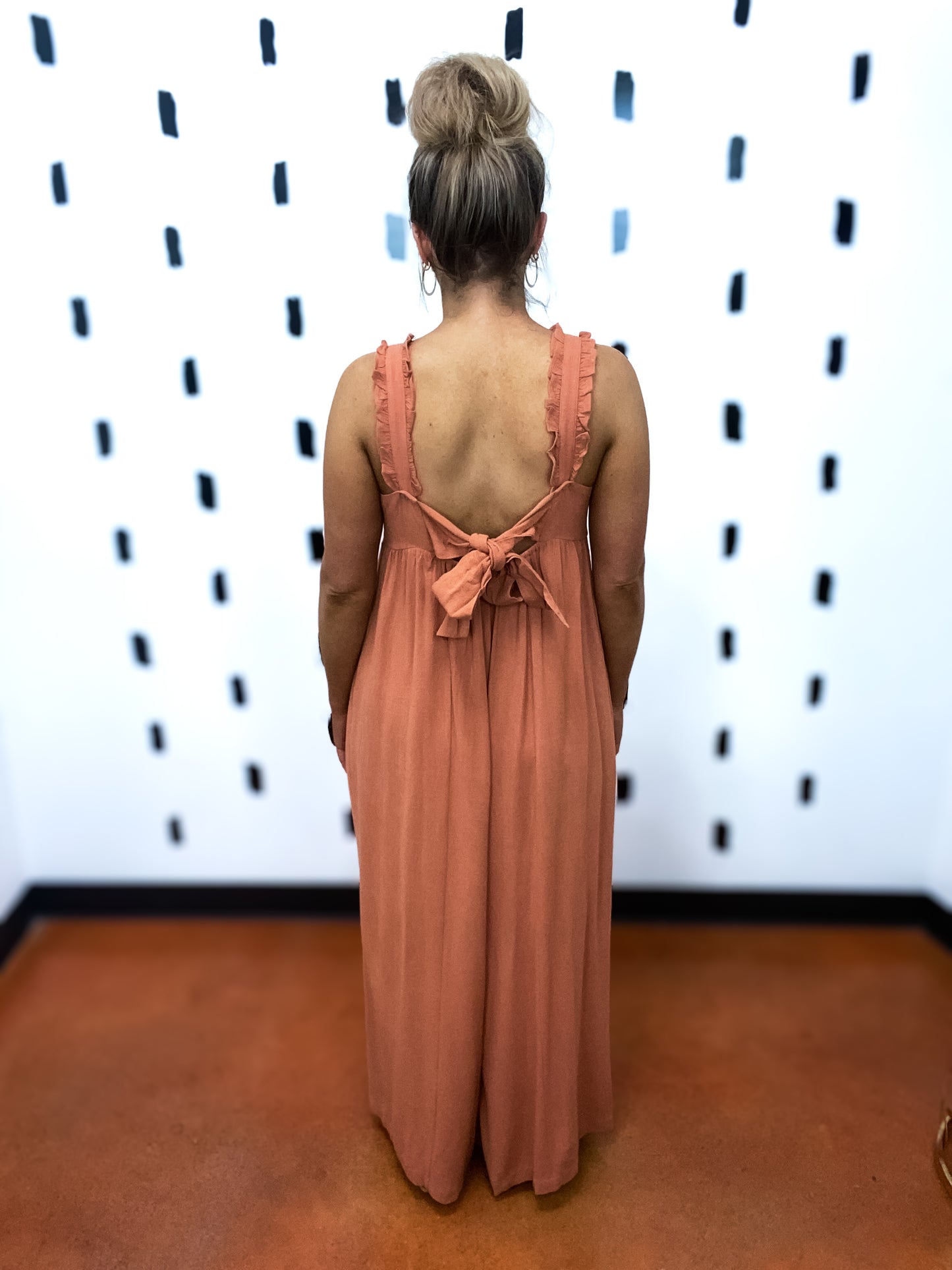 Ginger Ruffle Detail Wide Leg Jumpsuit