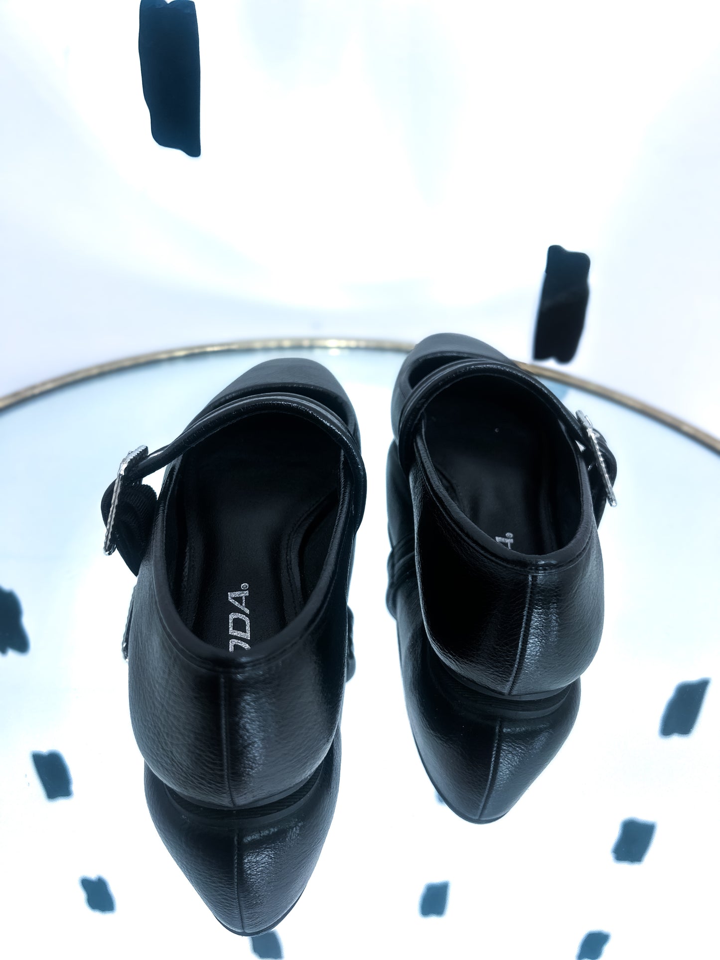 Black Mary Jane Flats