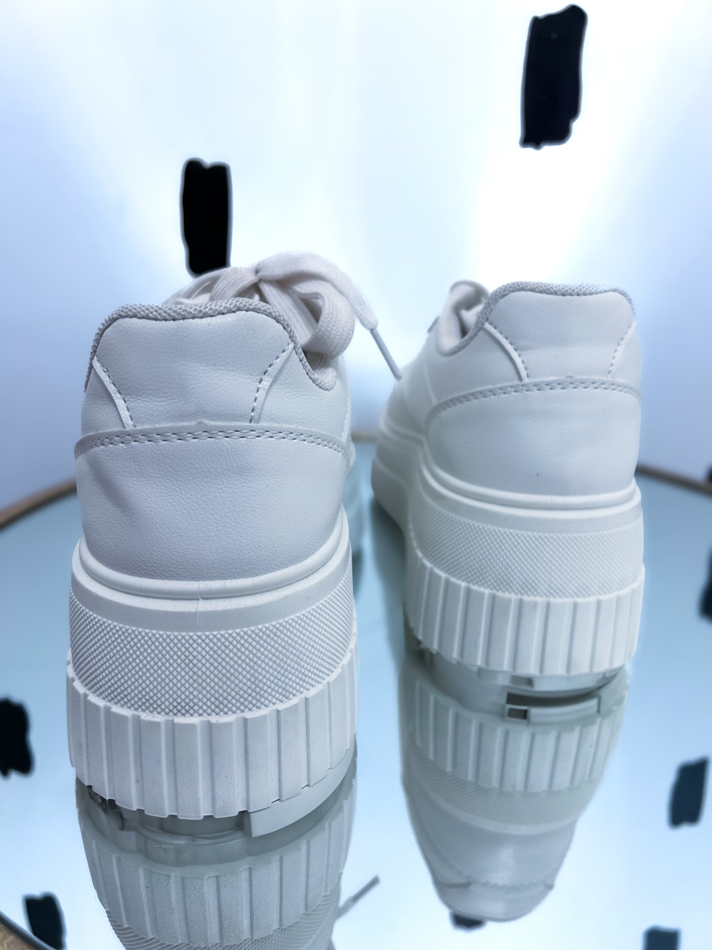 White Platform Sneakers