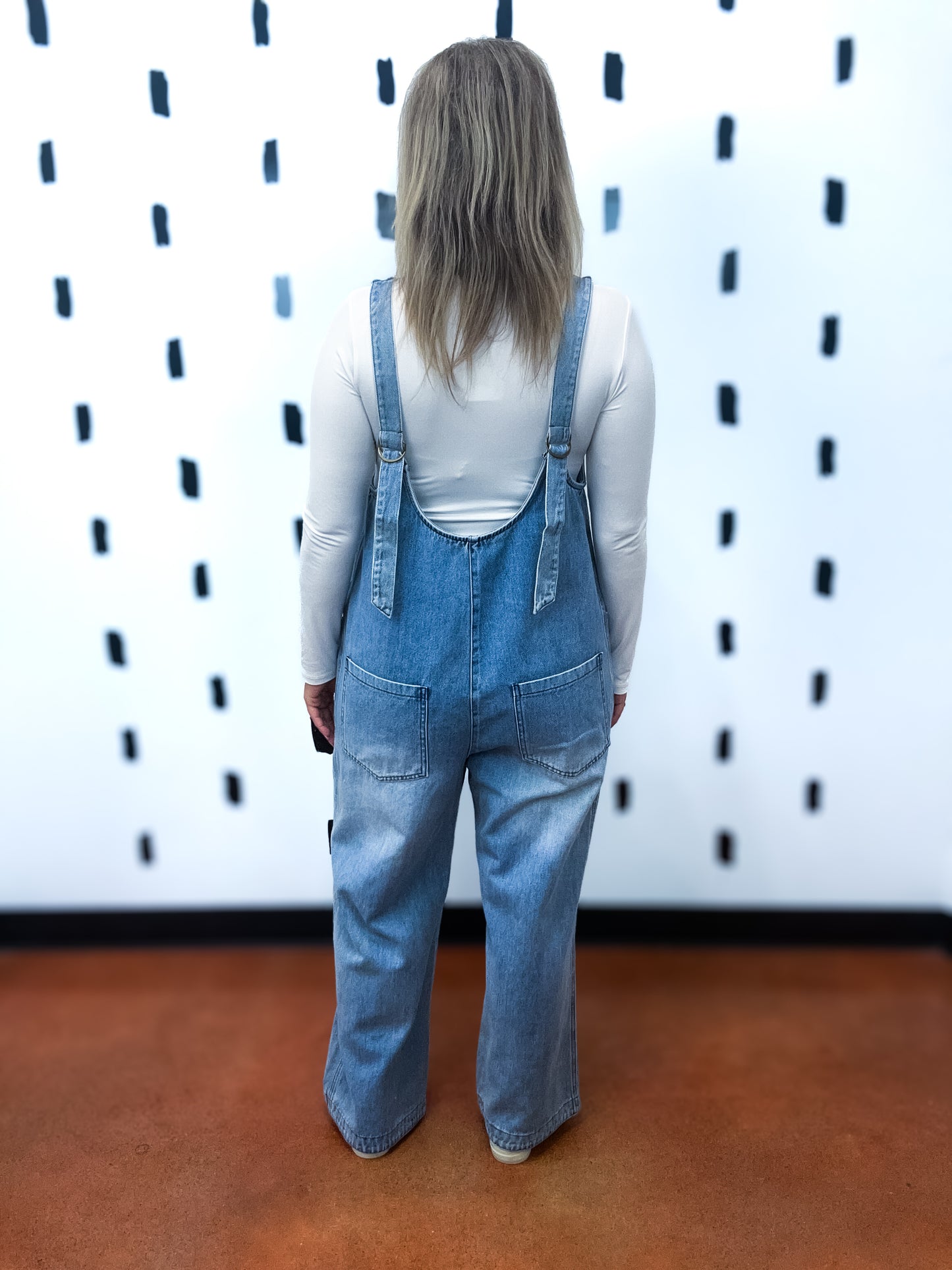 Denim Relaxed Fit Sleeveless Jumpsuit