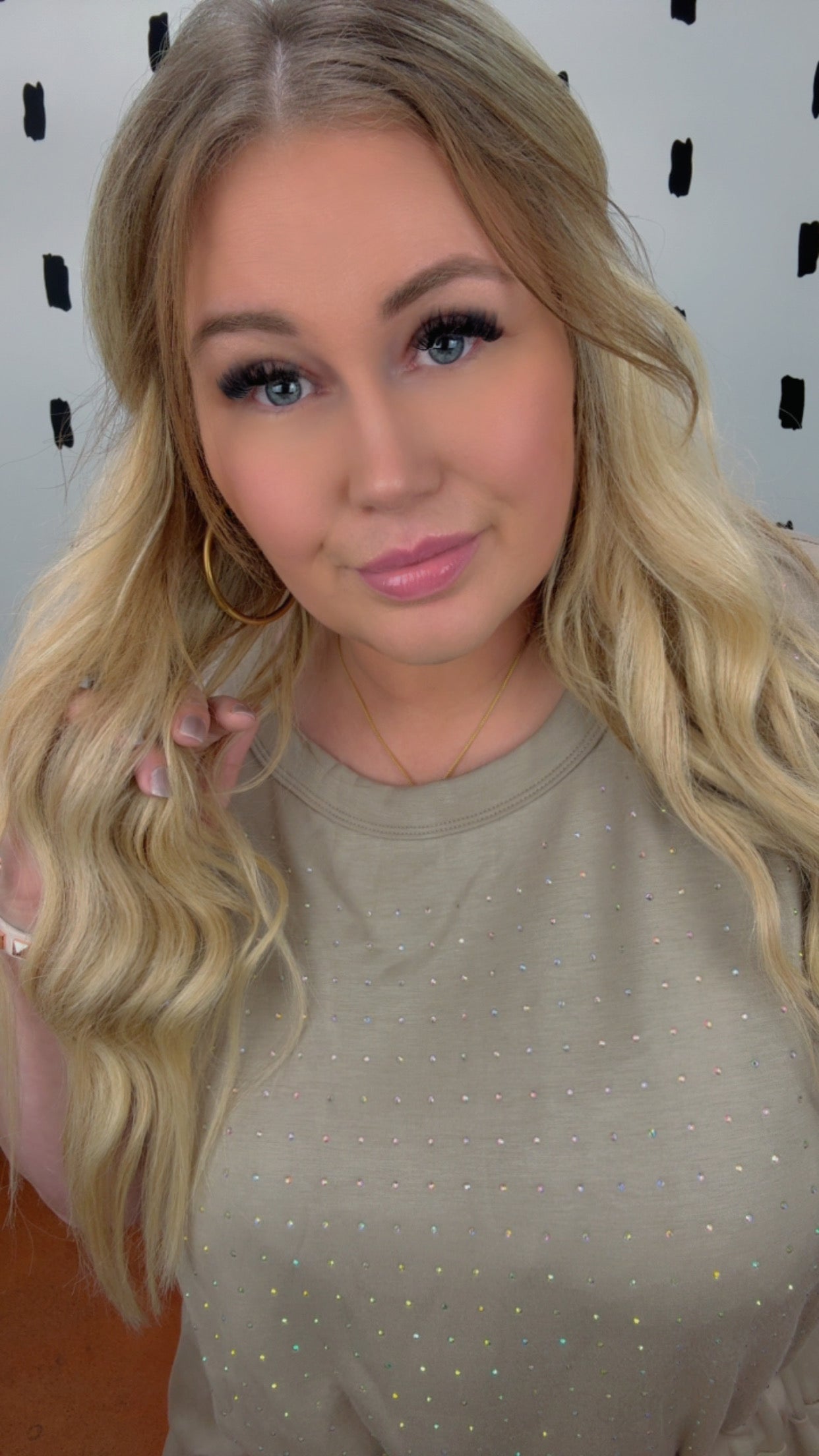 Mocha Rhinestone Jogger Jumpsuit