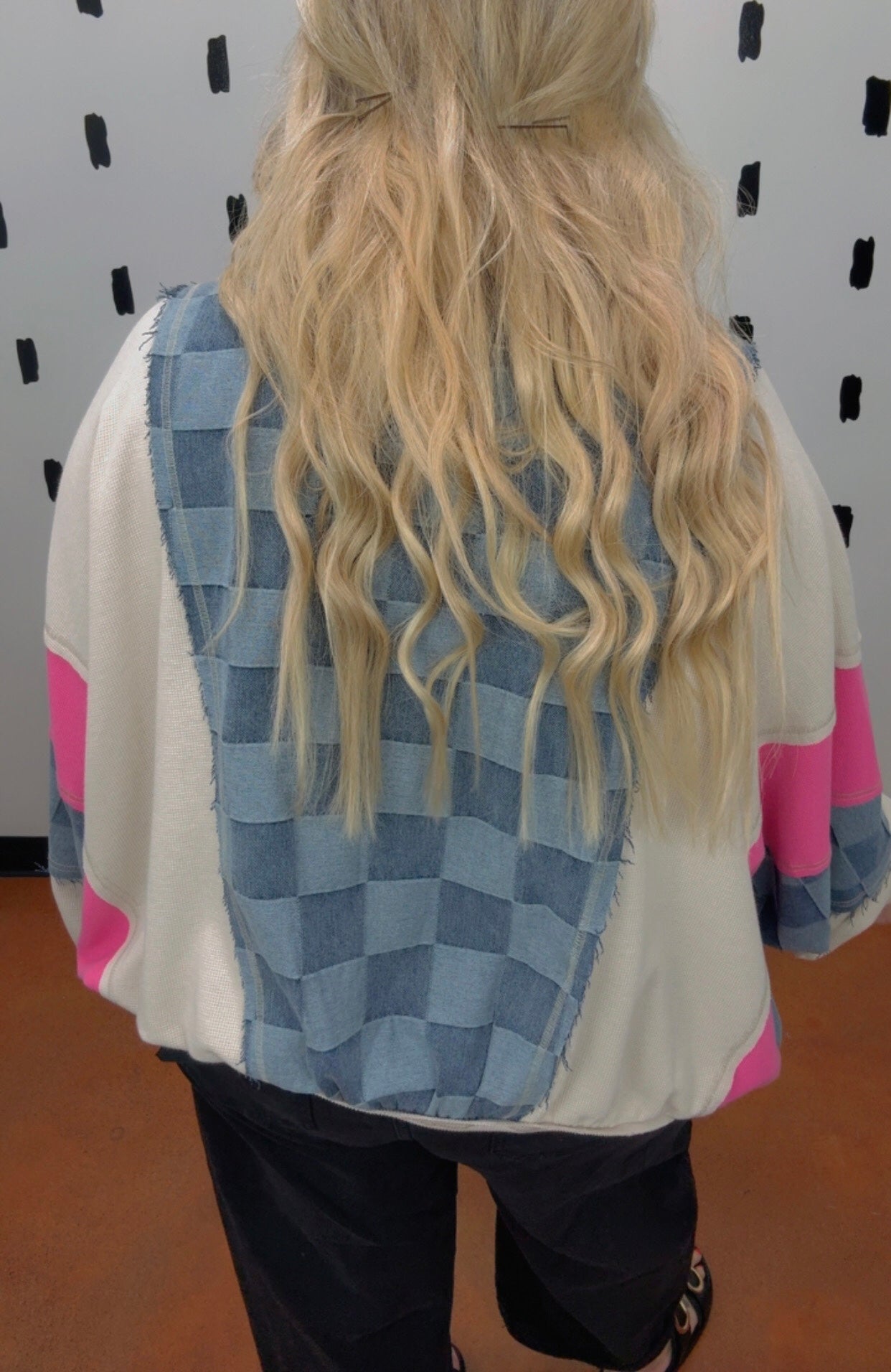 Washed Denim and Knit Mix n Match Top