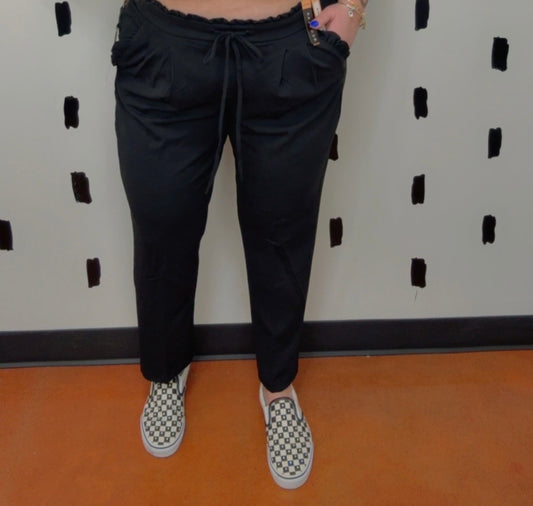 Paperbag Waist Belted Pants