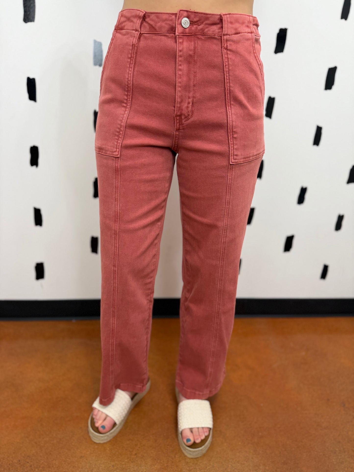 Cabernet Straight Leg Denim Pants