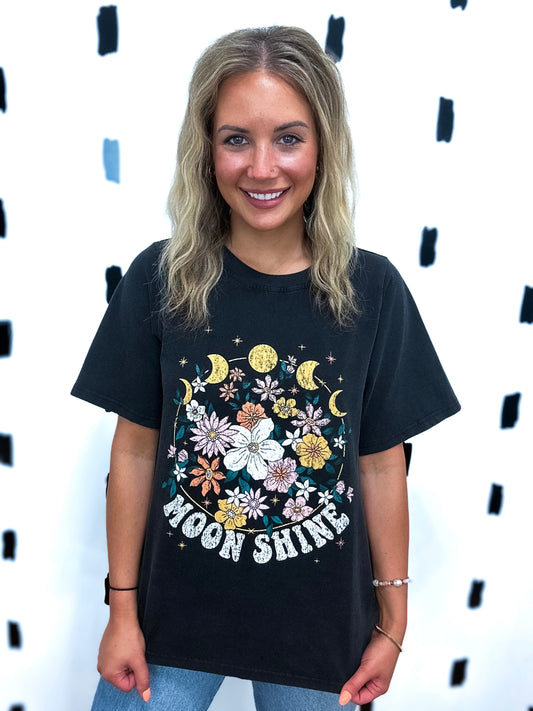 Black Moon Shine Short Sleeve Graphic Tee