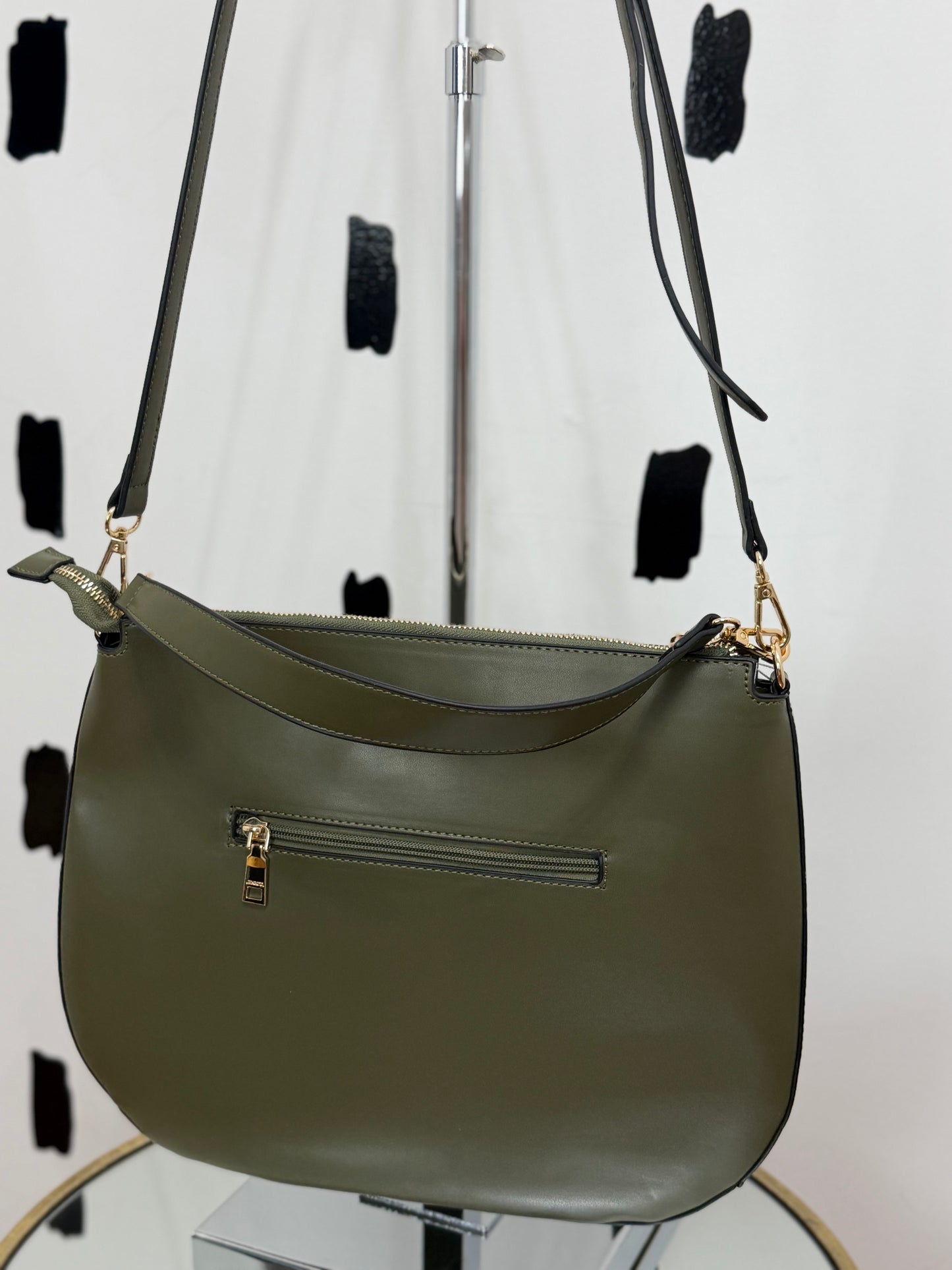 Olive Gold Stud Crossbody