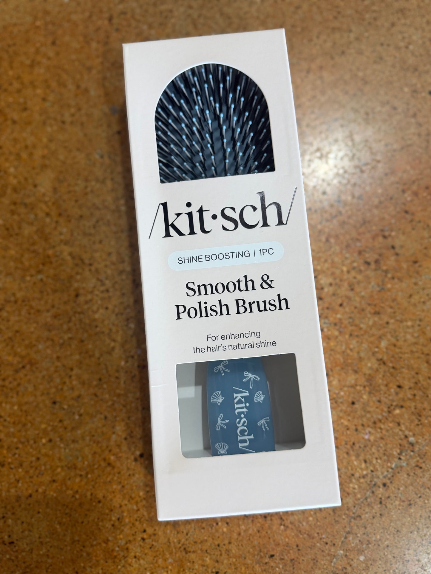 Coastal Blue Print Smooth & Polish Hair Brush