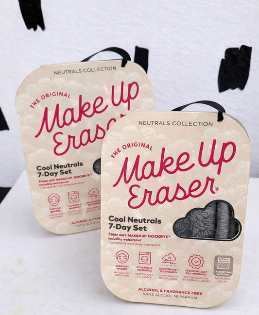 Cool Neutrals Makeup Eraser 7 Day Set