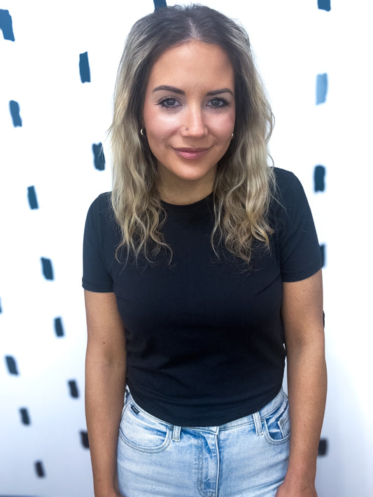 Black Classic Short Sleeve Tee