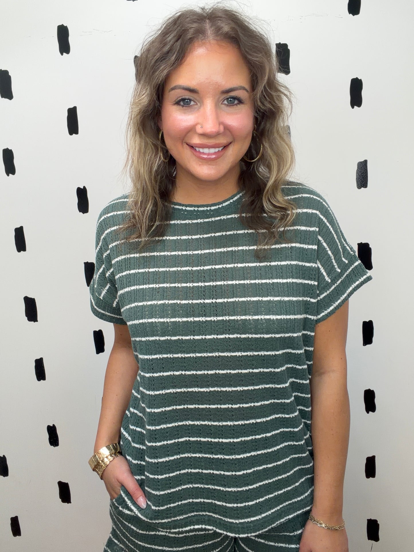 Eldergreen Crochet Short Sleeve Top