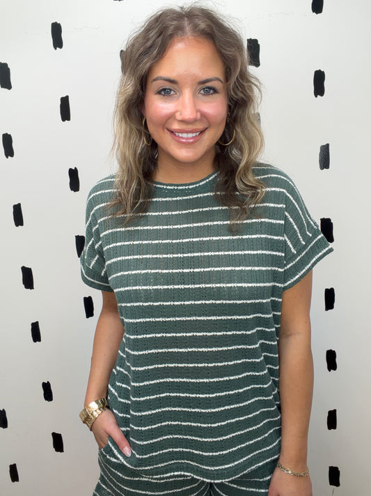 Eldergreen Crochet Short Sleeve Top
