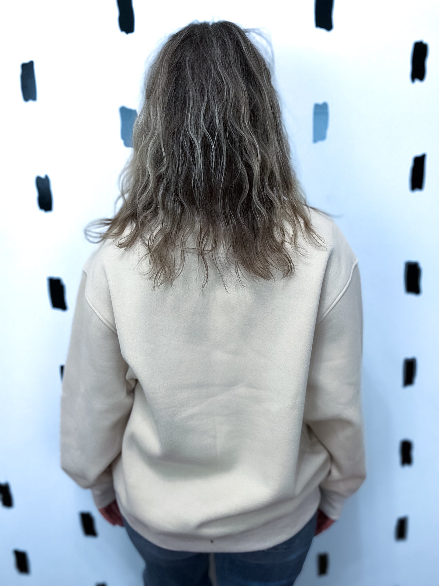 Beige Bonfires Graphic Sweatshirt
