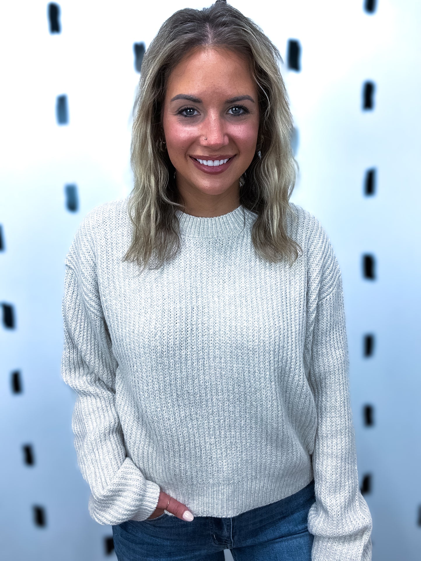 Ribbed Knit Sweater