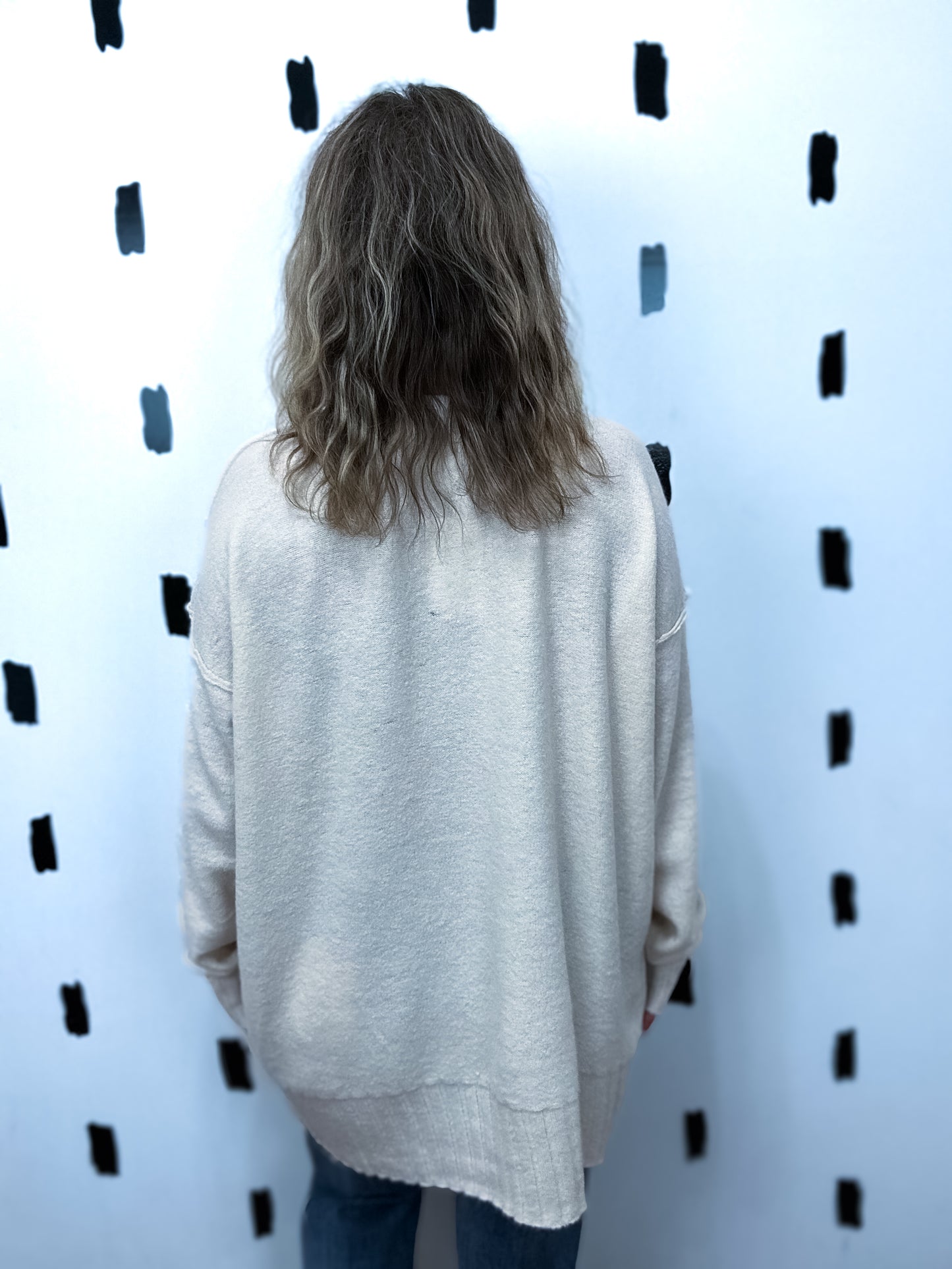 Whip Cream Long Sleeve Sweater