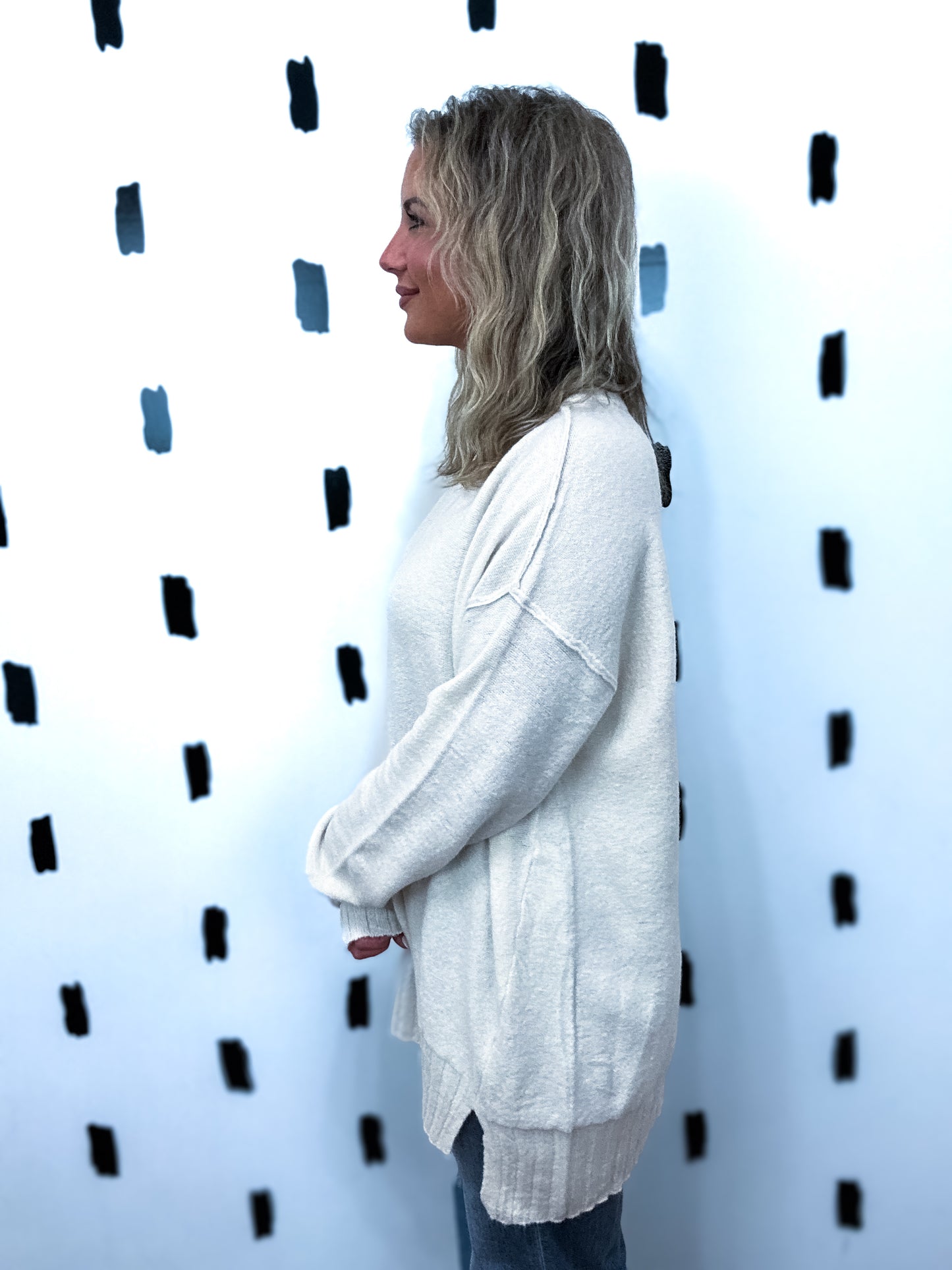 Whip Cream Long Sleeve Sweater
