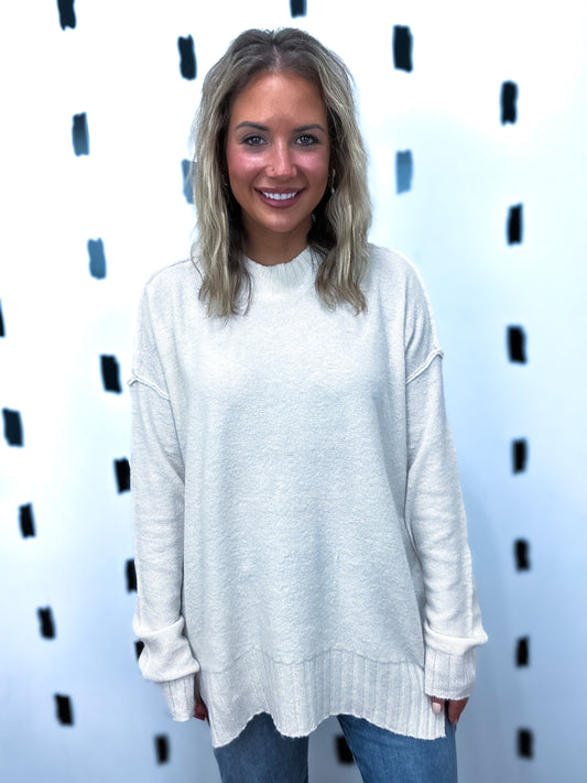 Whip Cream Long Sleeve Sweater