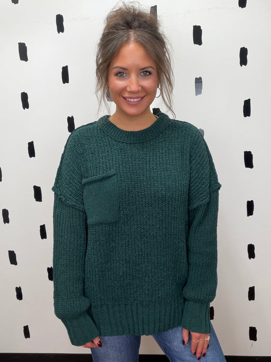 Forest Chunky Knit Sweater