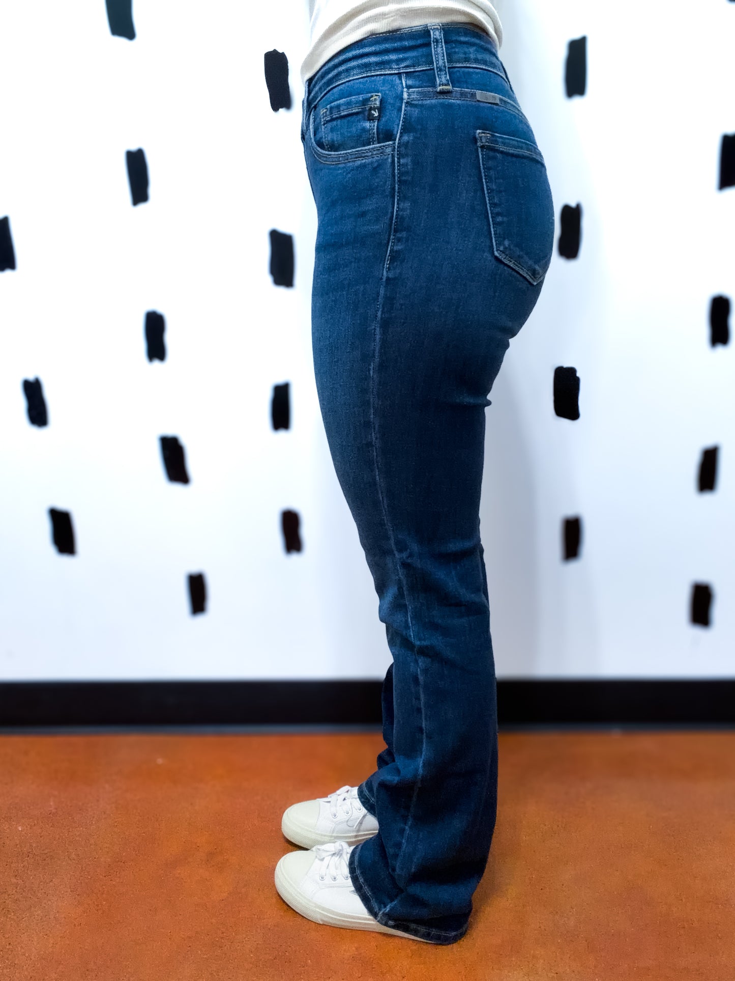 Dark Wash High Rise Bootcut Jeans