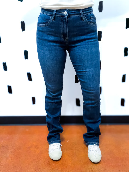 Dark Wash High Rise Bootcut Jeans