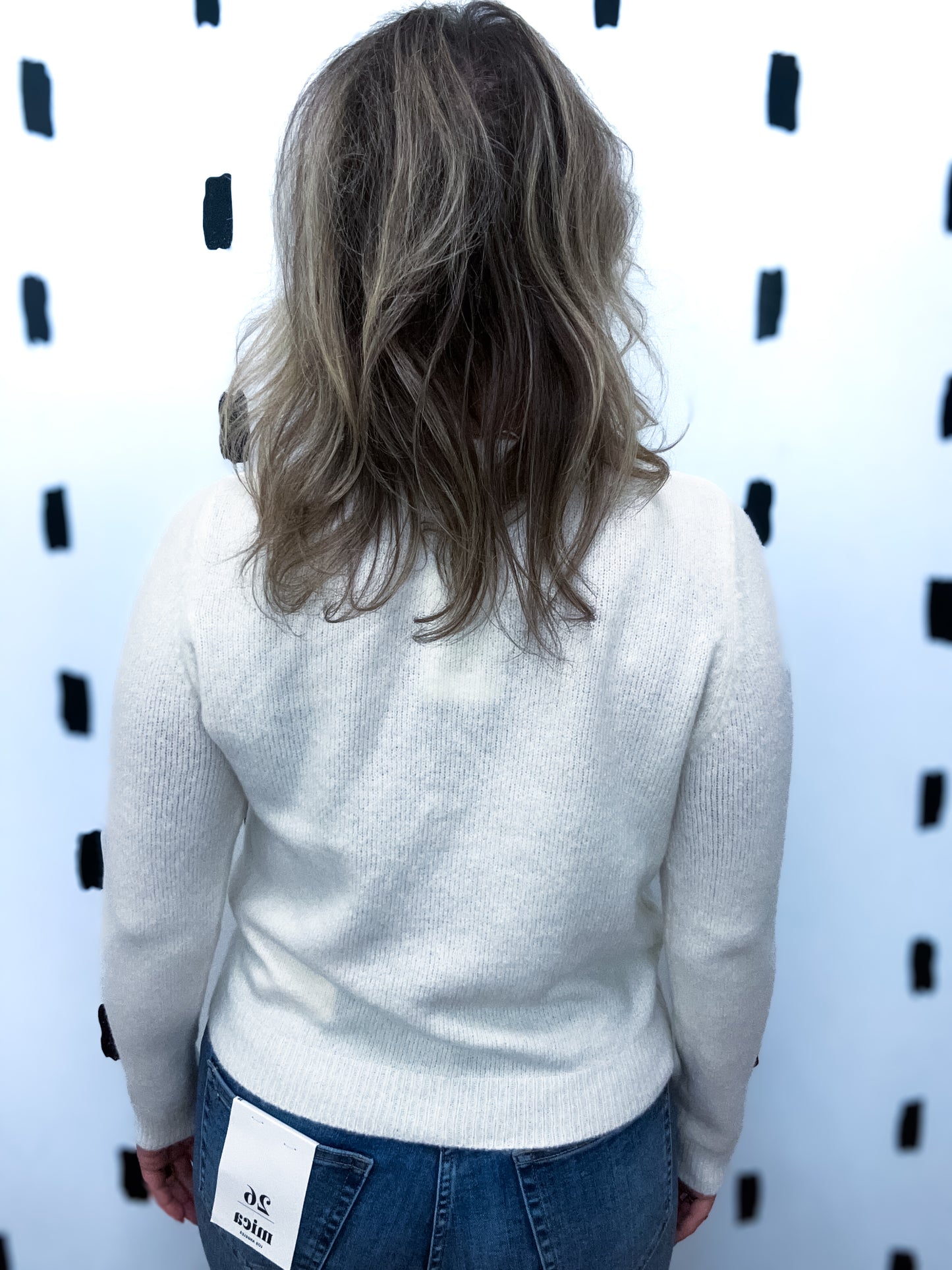 Cream Pearl Embellished Sweater Cardigan