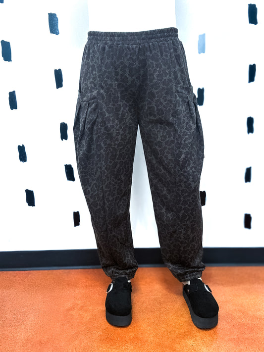 Animal Print Jogger Pants