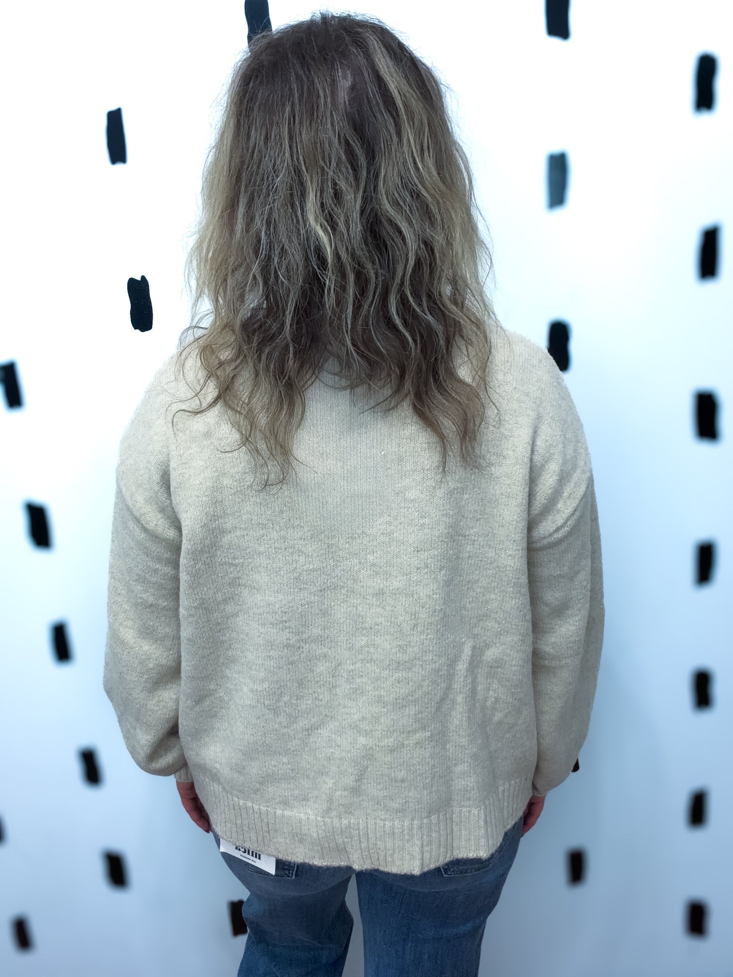 Taupe Knot Front Sweater Cardigan