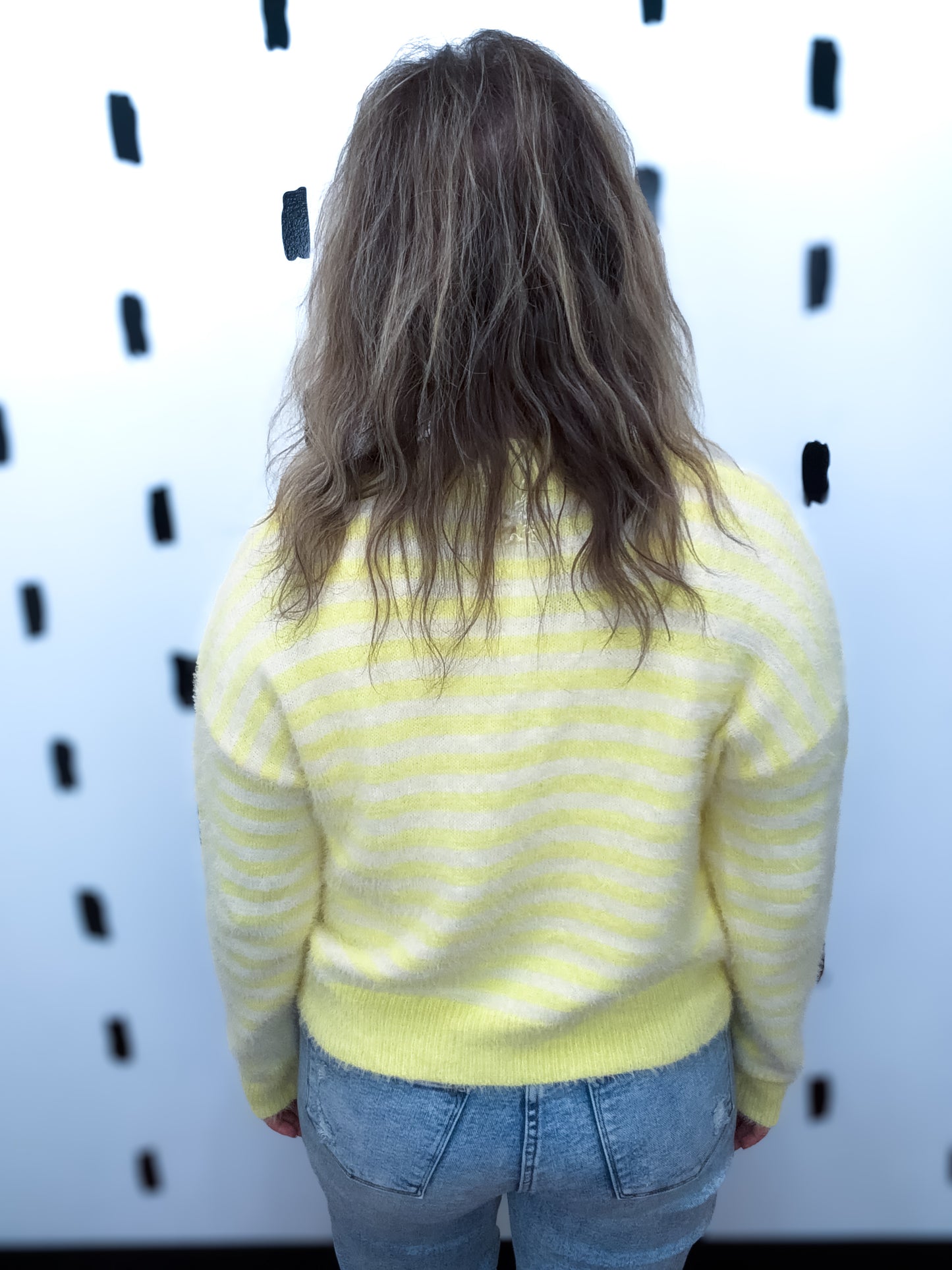 Butter Yellow Button Up Yellow Fuzzy Cardigan