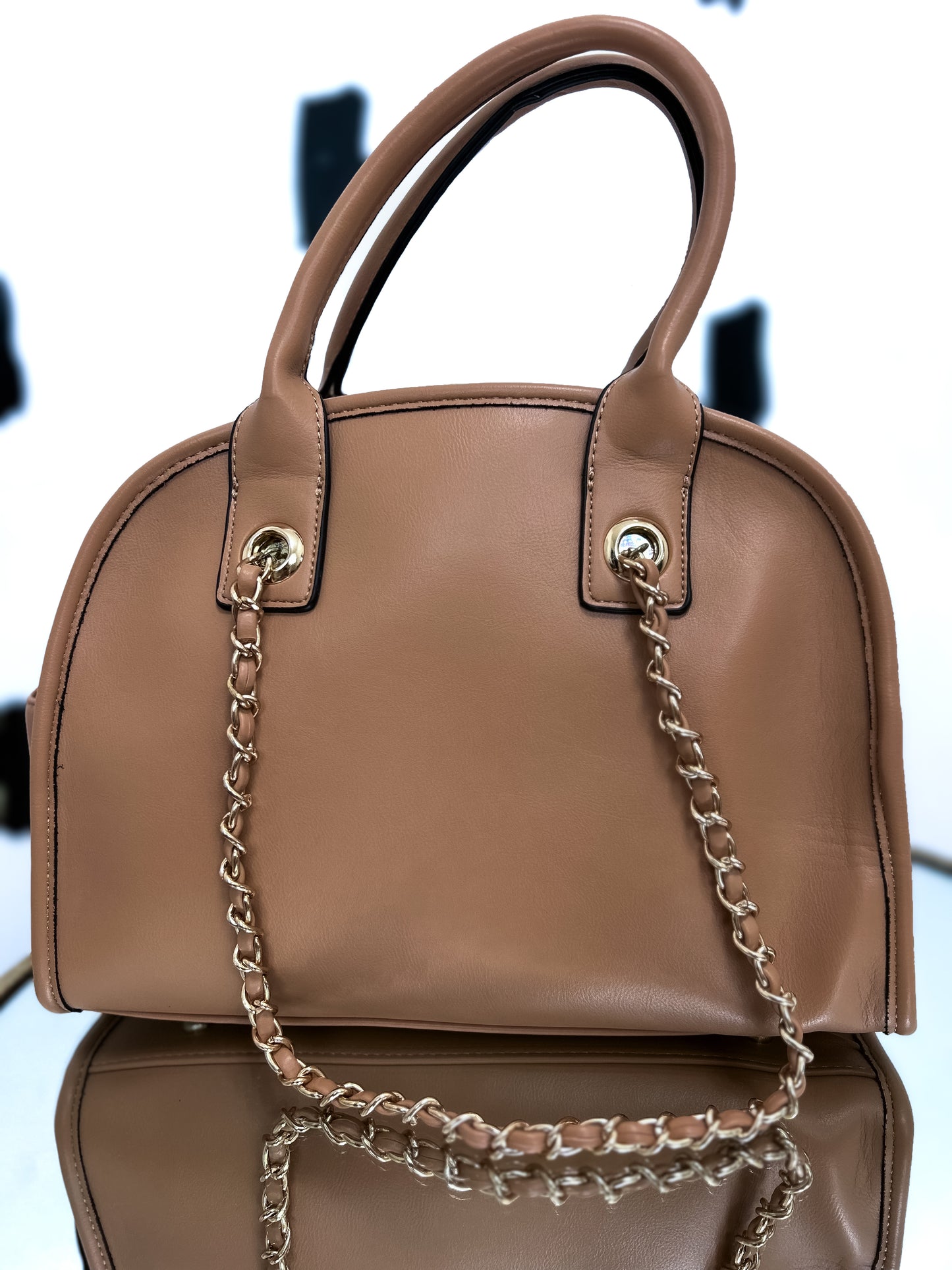Tan/Gold Handbag