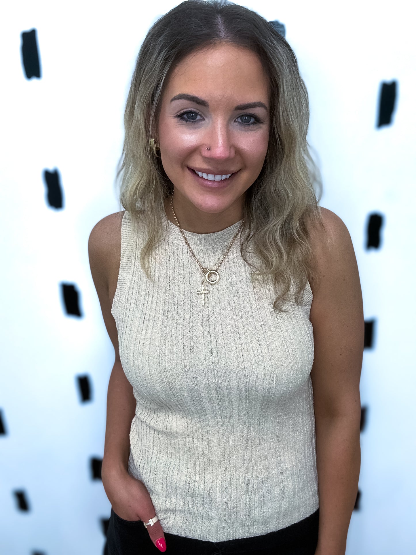 Sleeveless Knit Top