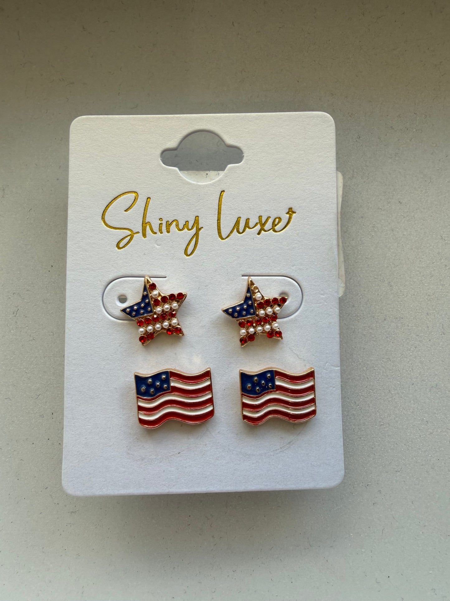Star Flag Earring Set