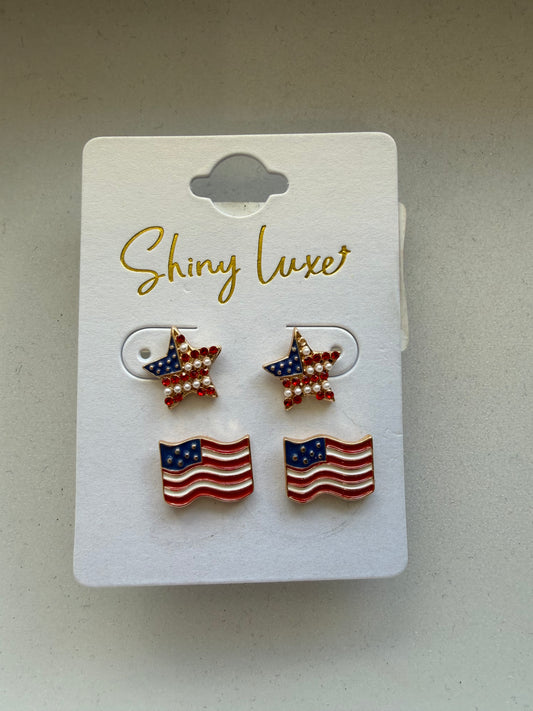 Star Flag Earring Set