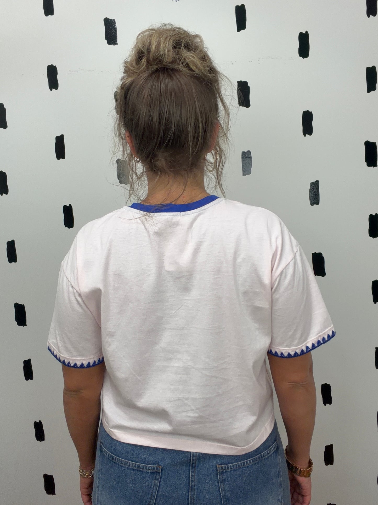 Blush/Blue Short Sleeve Graphic Tee