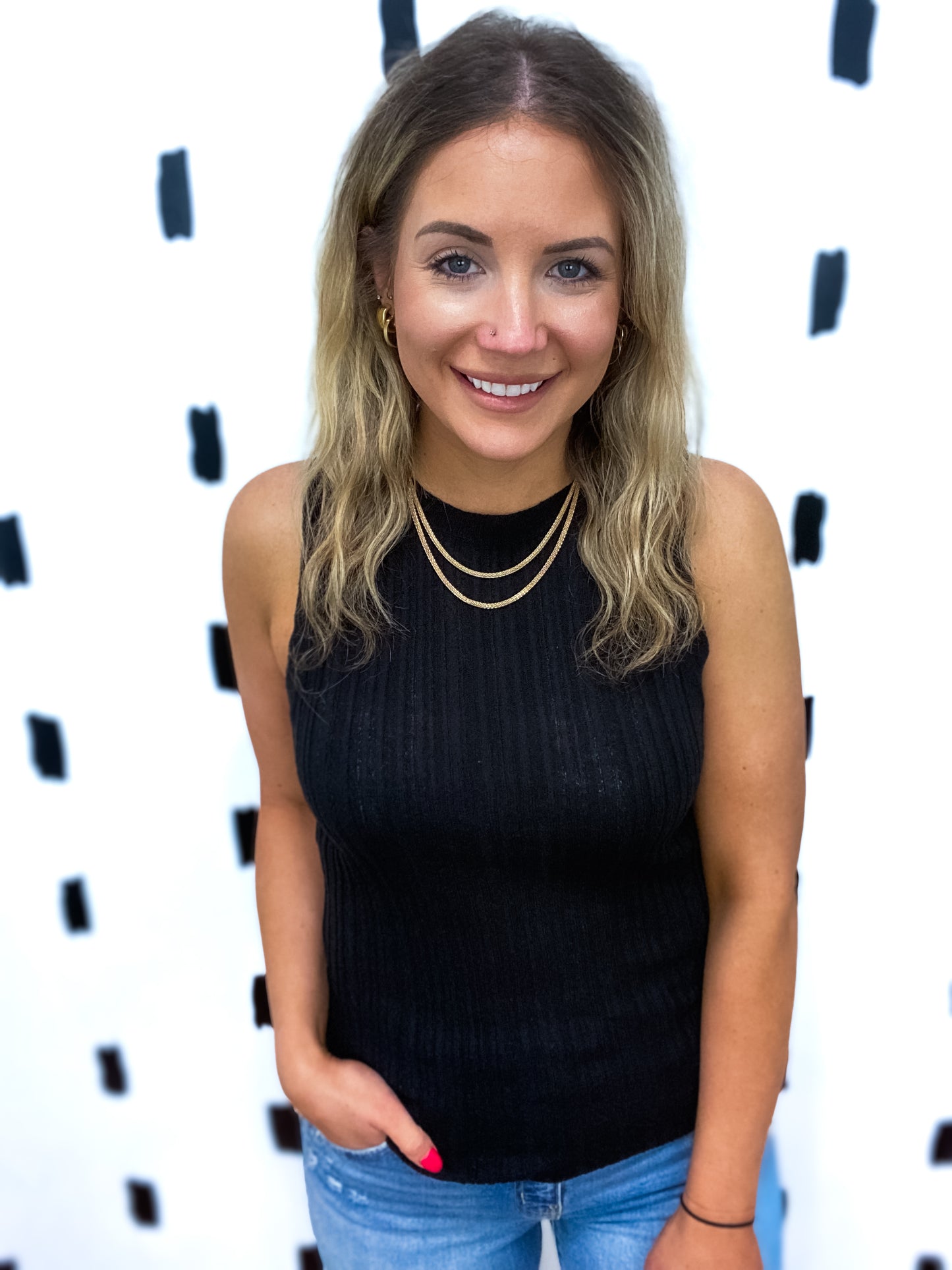 Sleeveless Knit Top