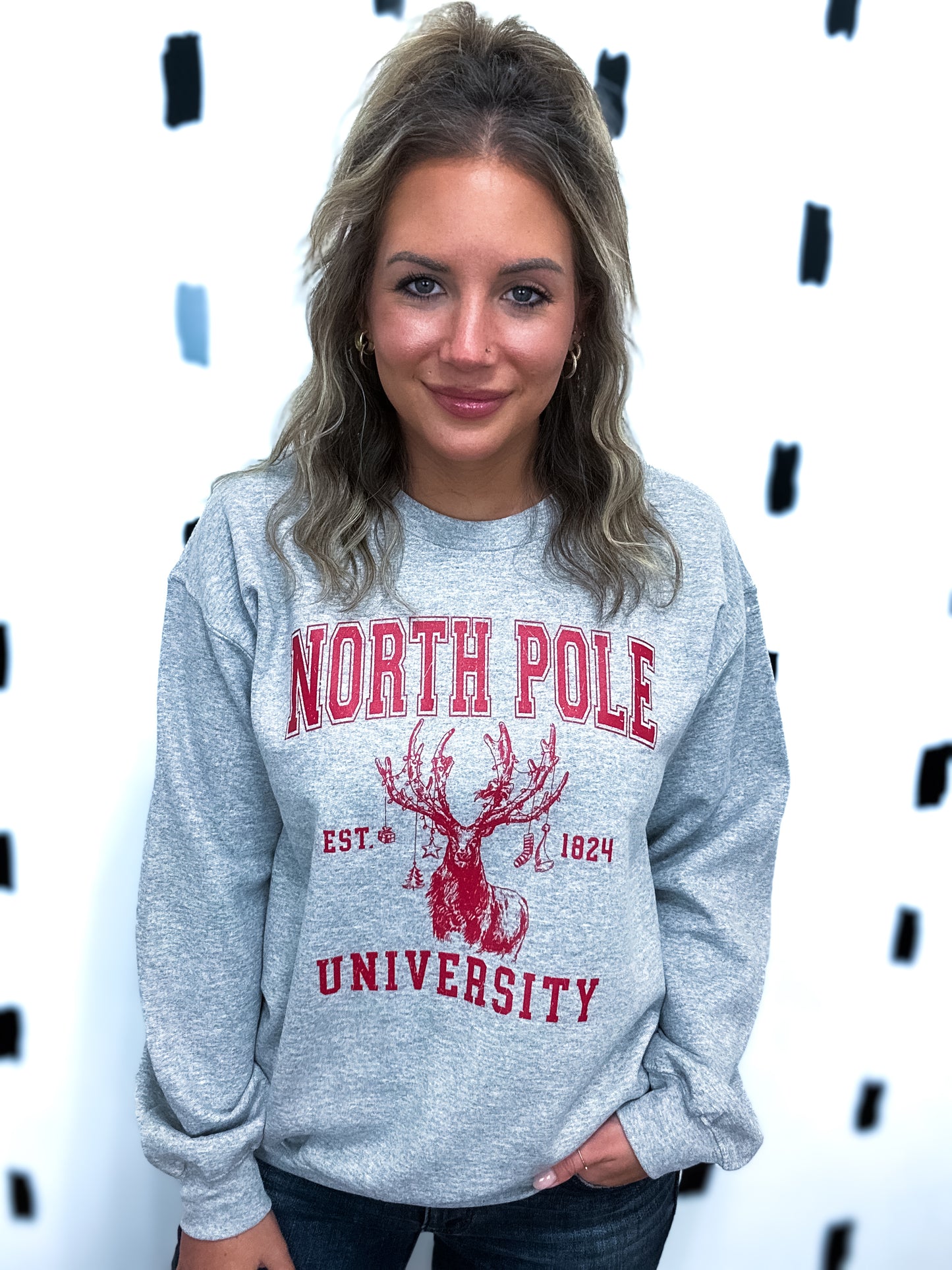 North Pole University Graphic Sweatshirt