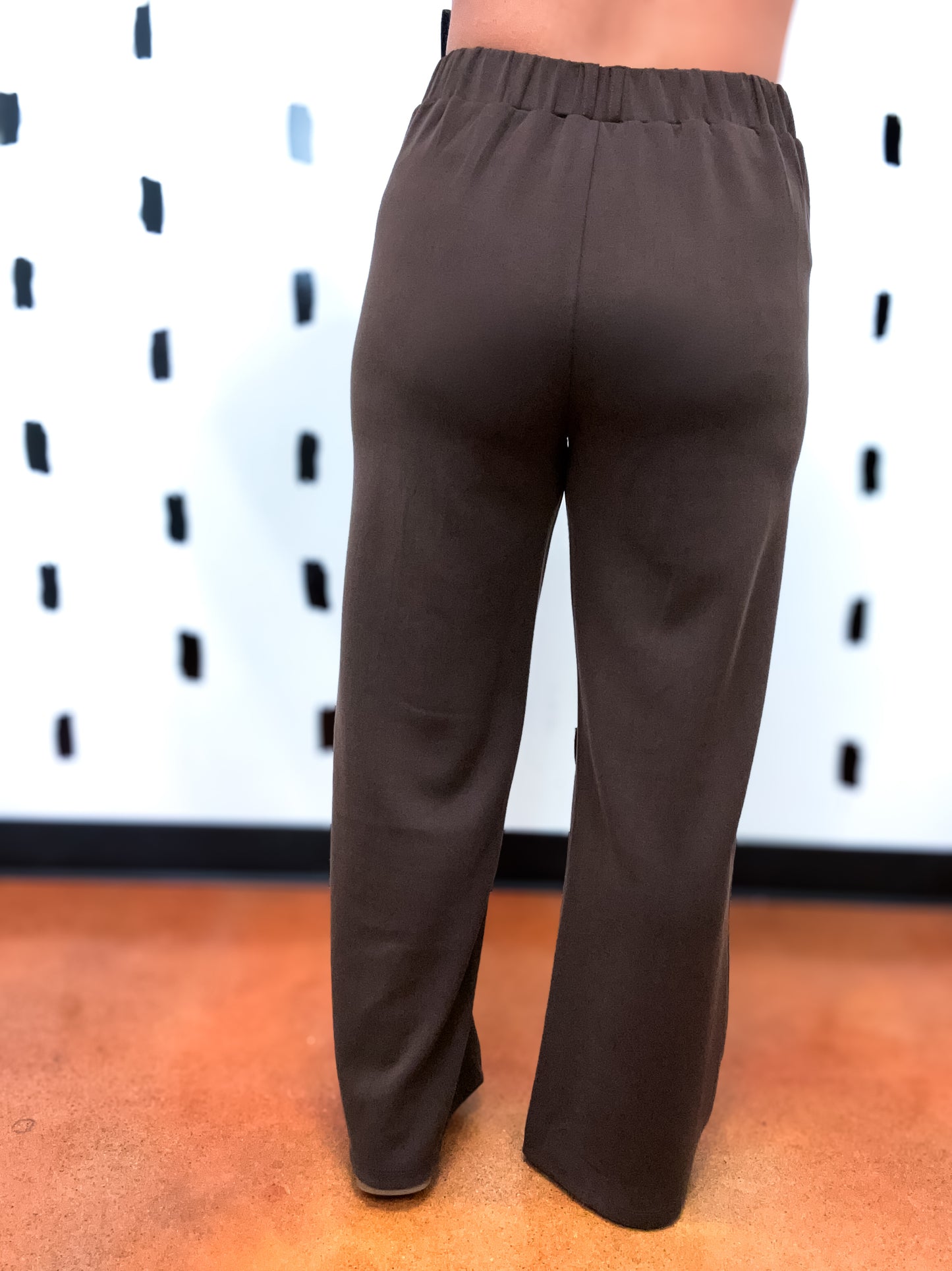 Espresso Soft Pintuck Pants