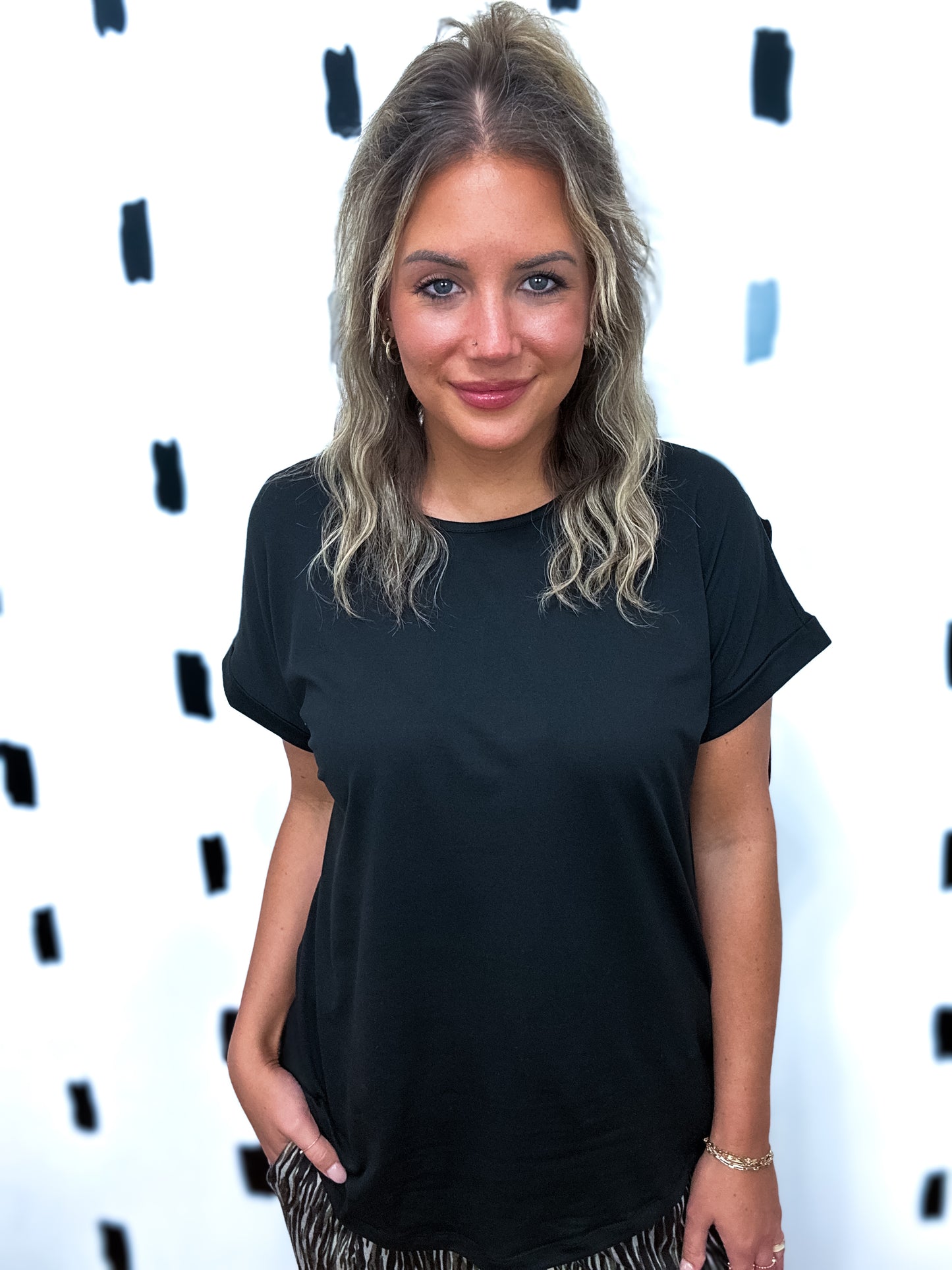 Short Sleeve Knit Top