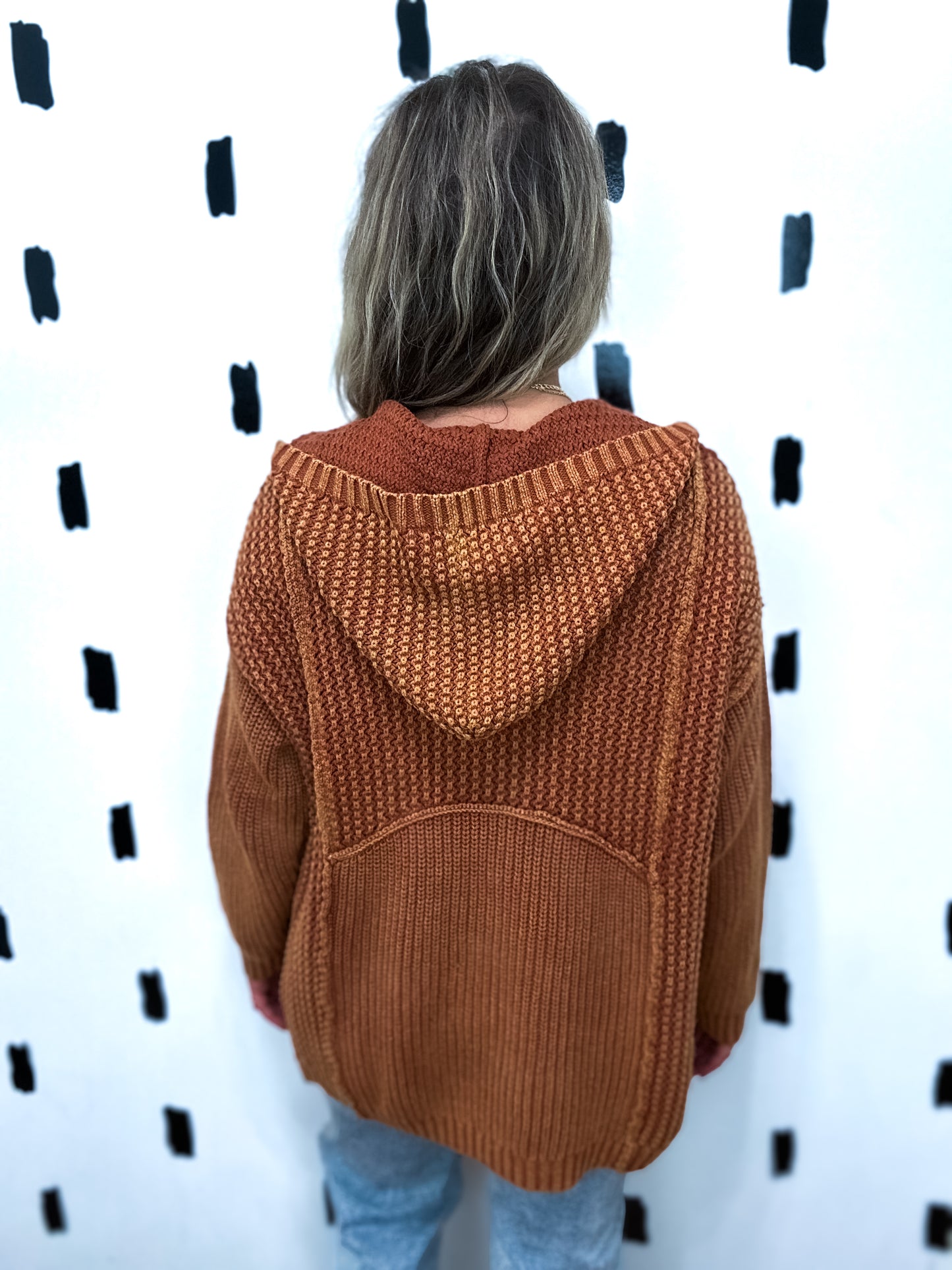 Chestnut Hoodie Sweater Cardigan