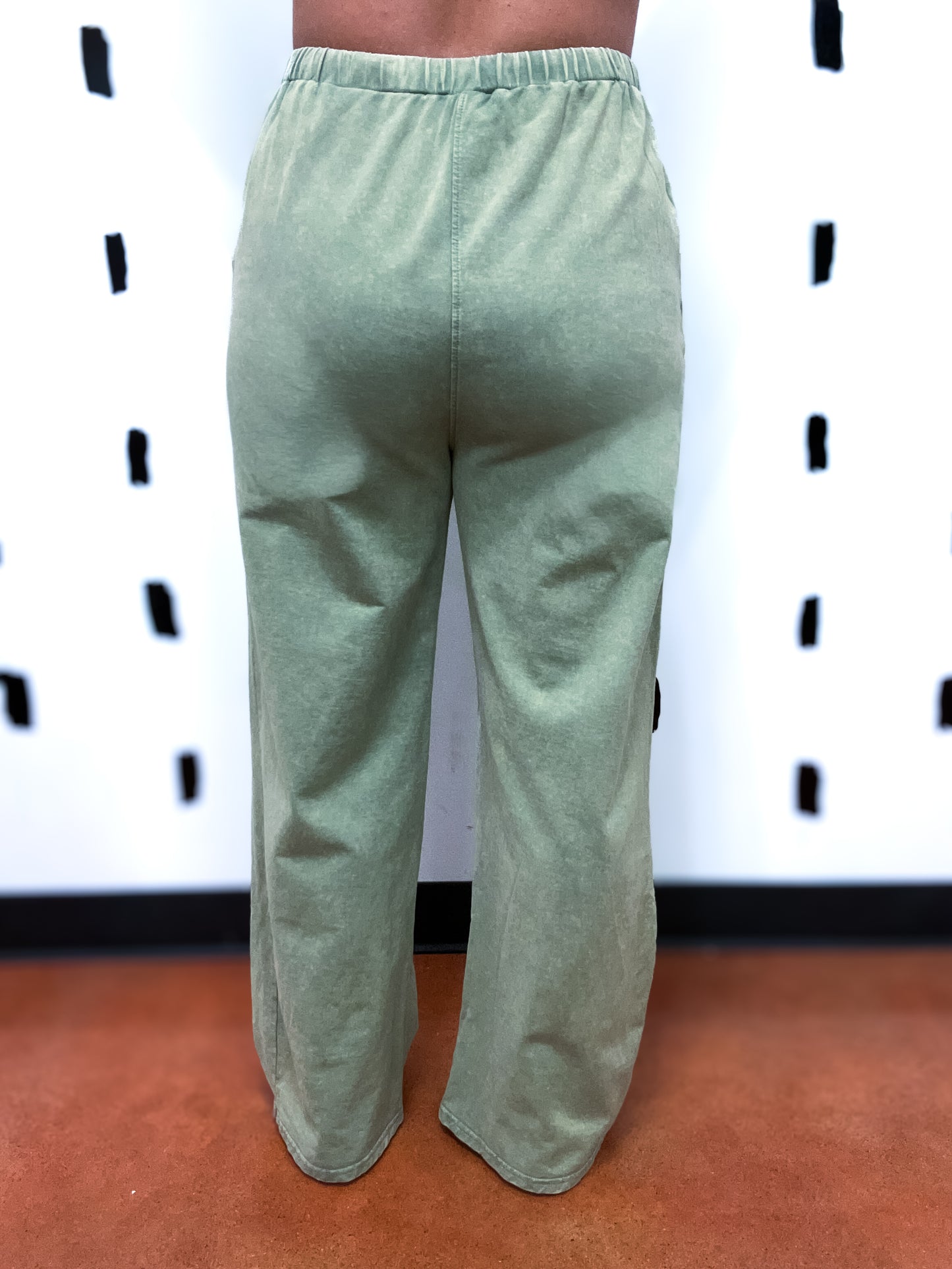 Sage Mineral Wash Knit Pants