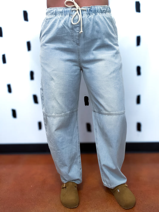 Lt.Denim Light Weight Pants
